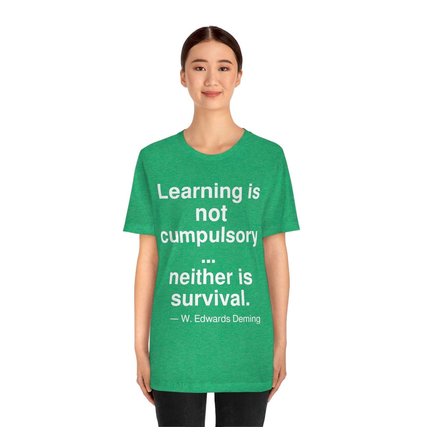 Deming Learning Aa adult t-shirt