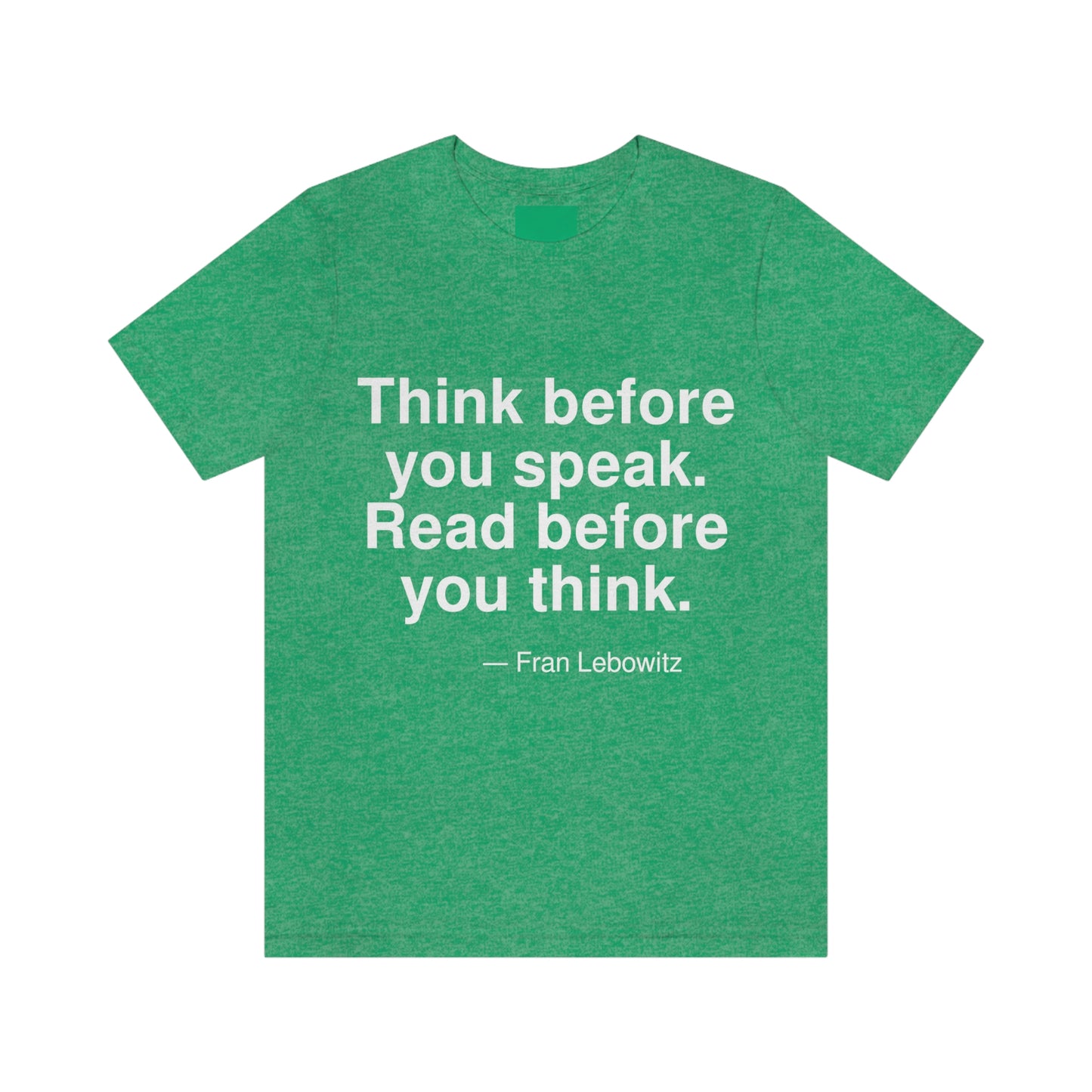 Lebowitz Think Aa adult t-shirt