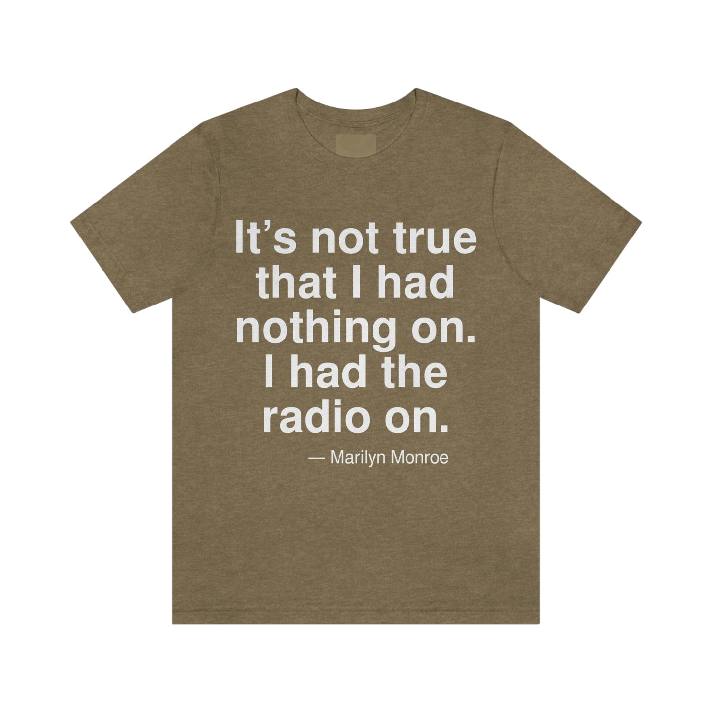 Monroe Radio Aa adult t-shirt