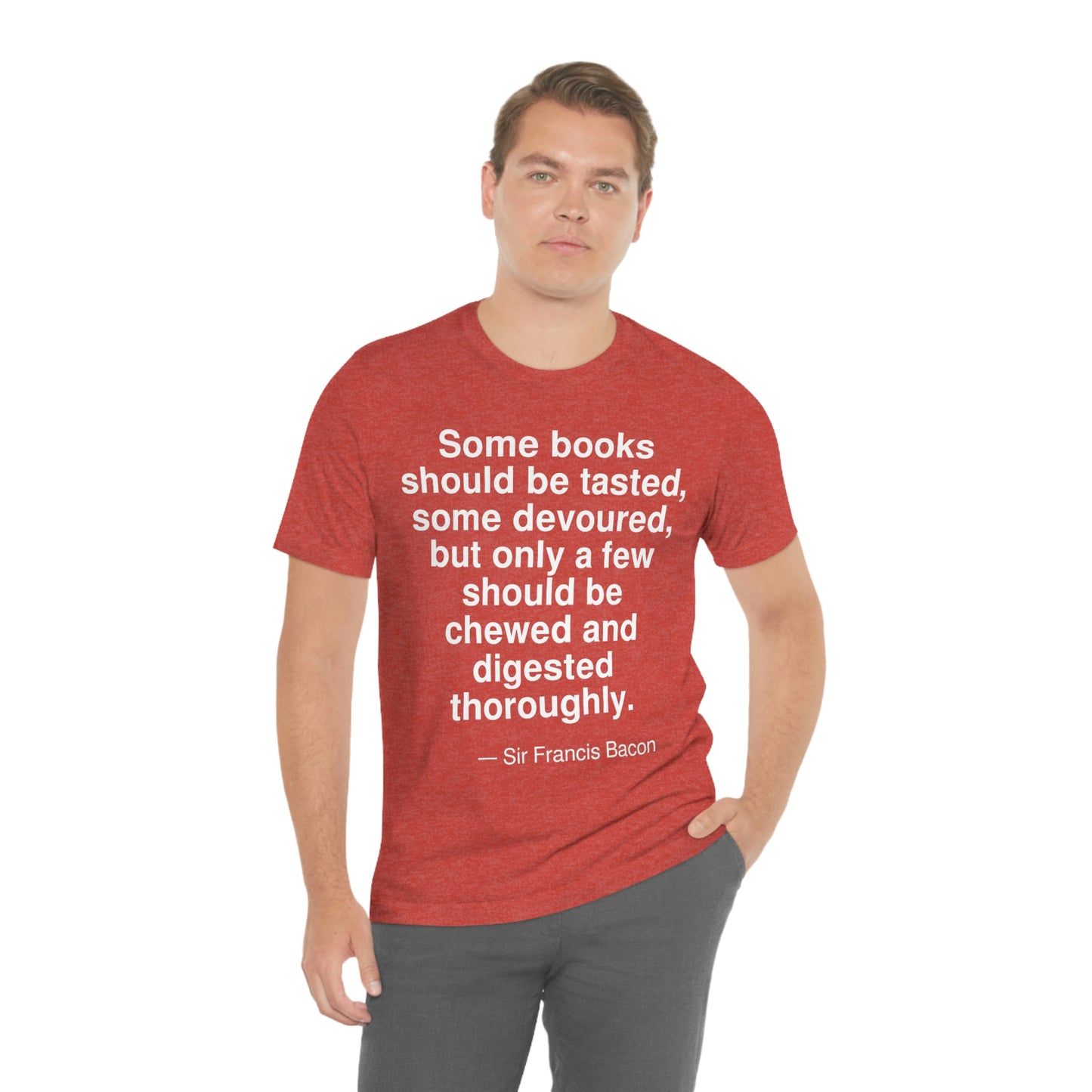 Bacon Books Aa adult t-shirt