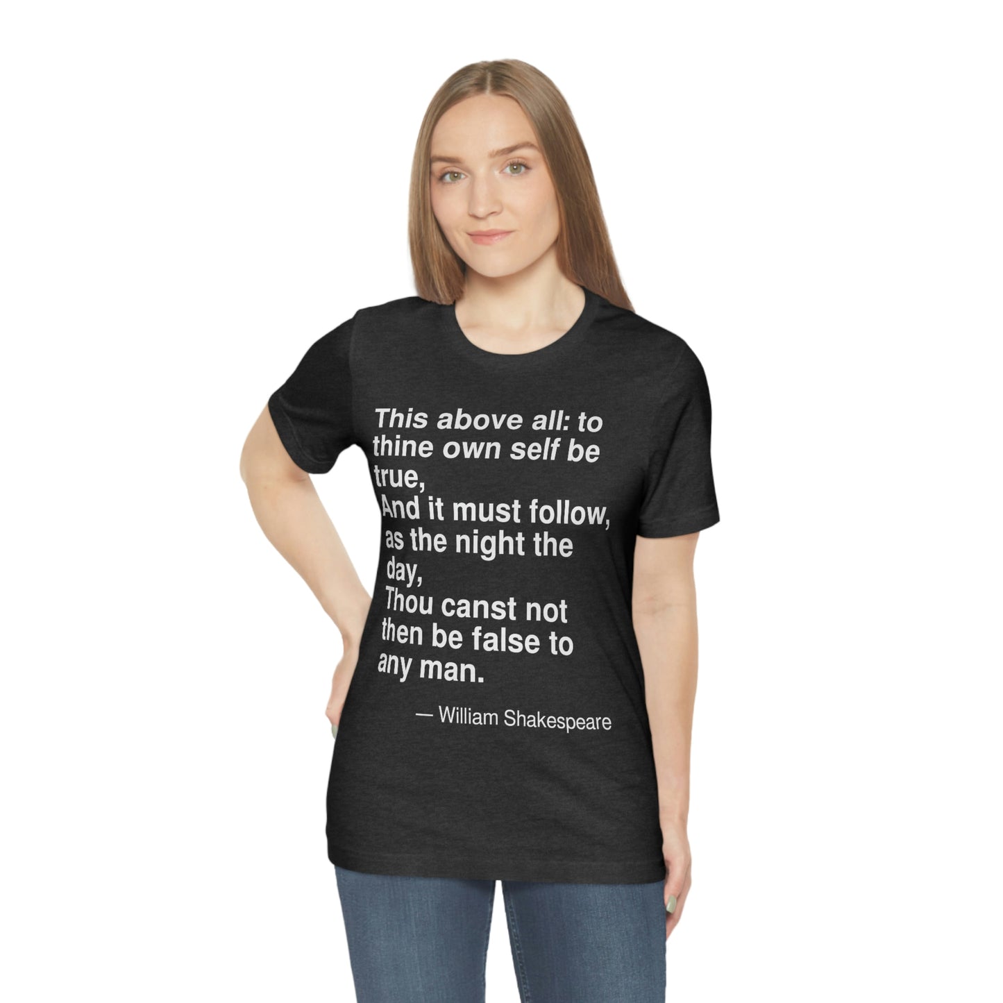 Shakespeare True Aa adult t-shirt