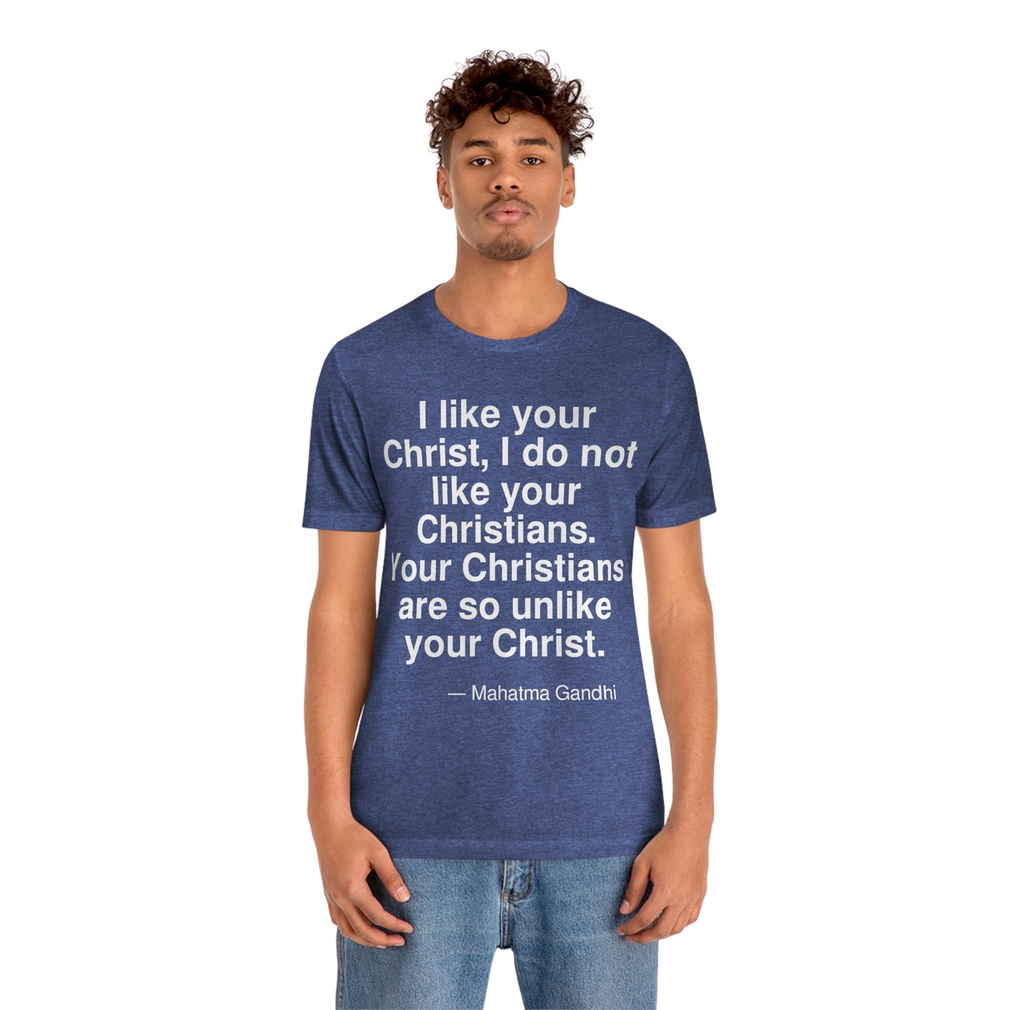 Gandhi Christ Aa adult t-shirt