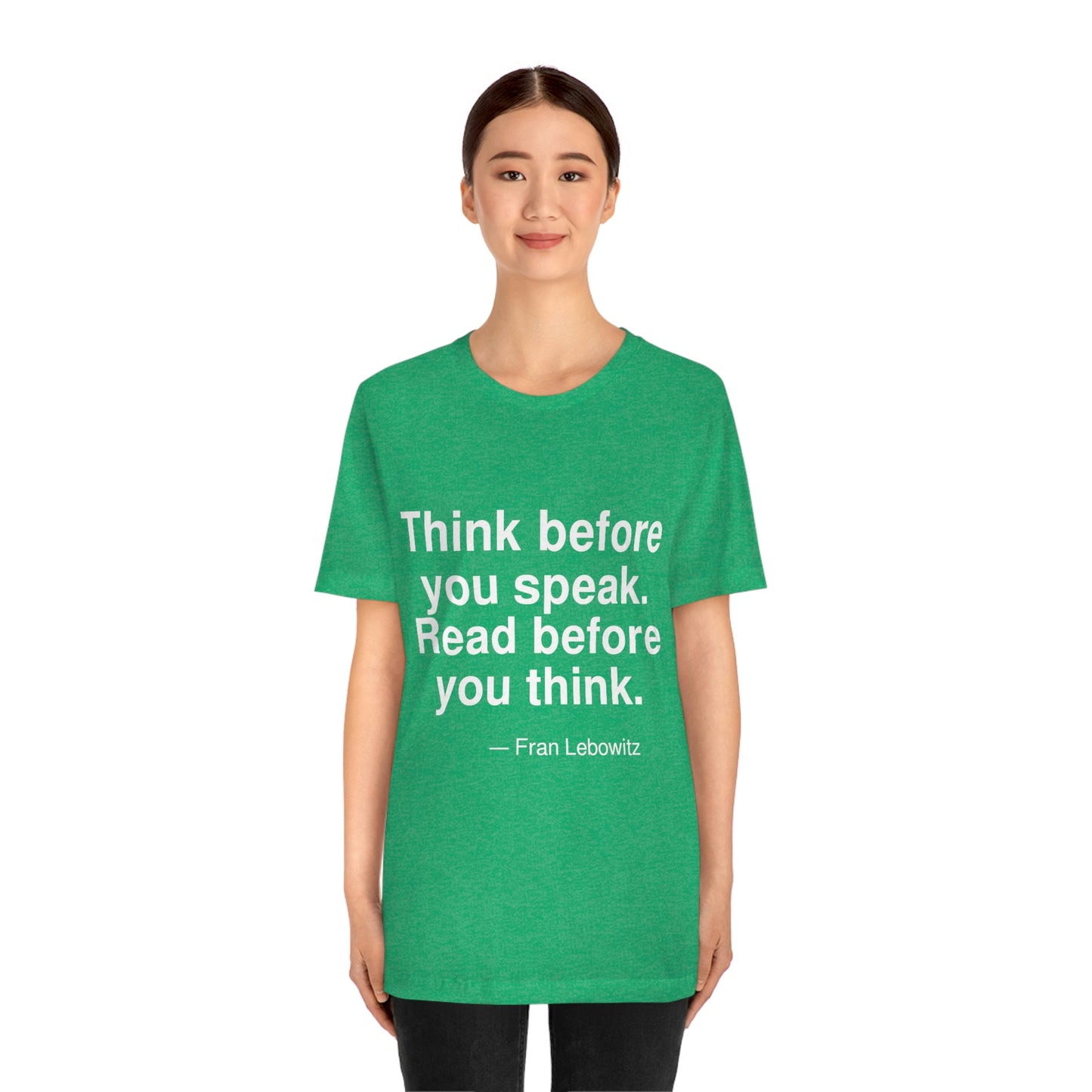 Lebowitz Think Aa adult t-shirt