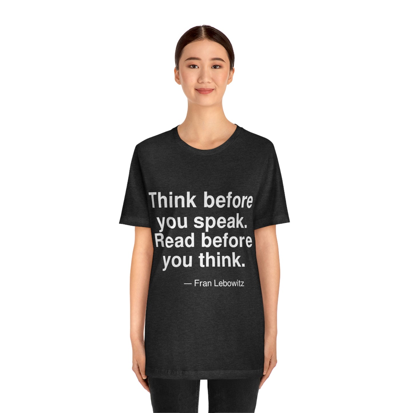 Lebowitz Think Aa adult t-shirt