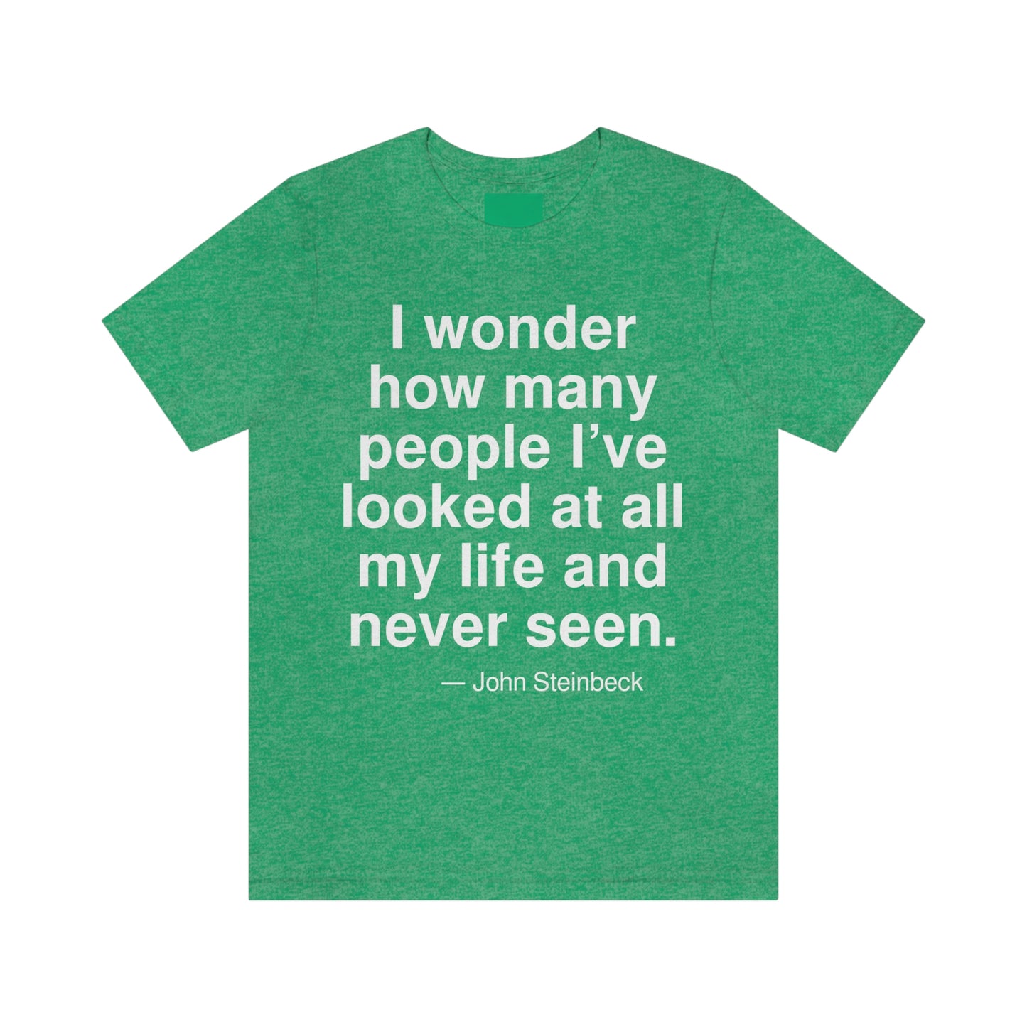 Steinbeck Looked Aa adult t-shirt