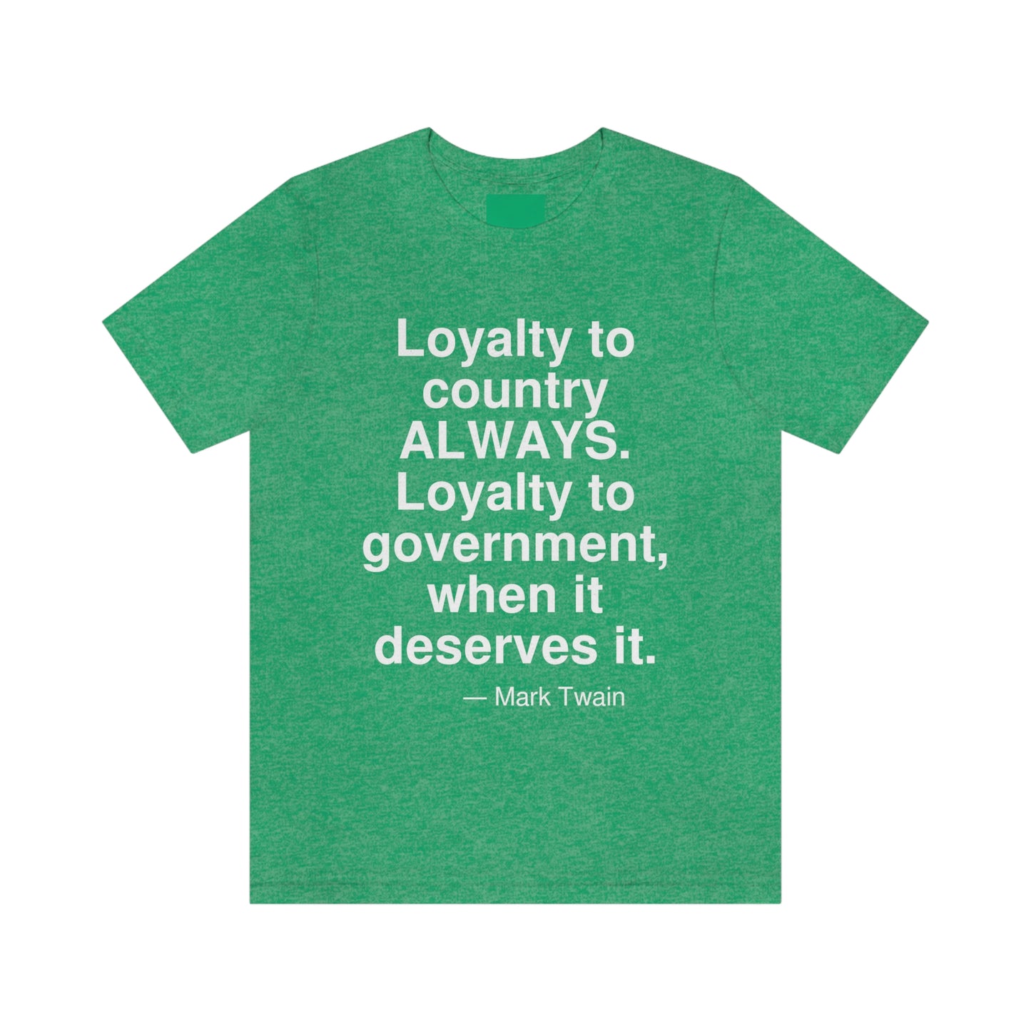 Twain Loyalty Aa adult t-shirt