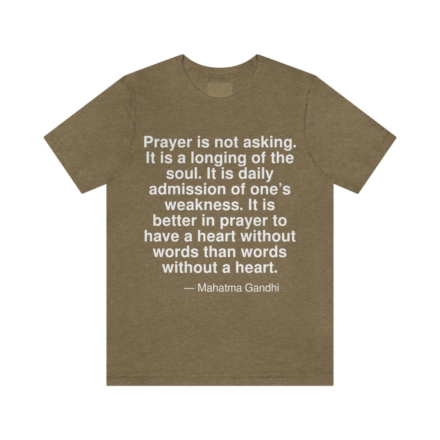 Gandhi Prayer Aa adult t-shirt