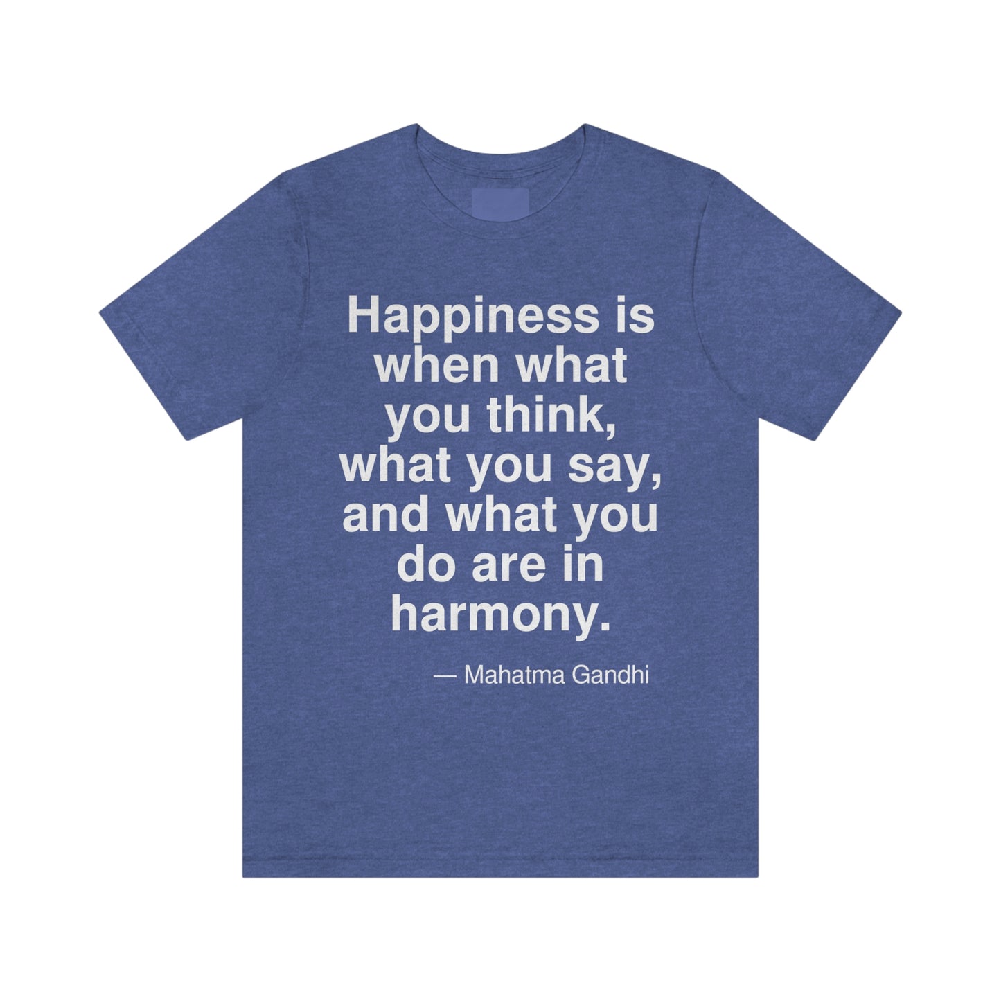 Gandhi Happiness Aa adult t-shirt