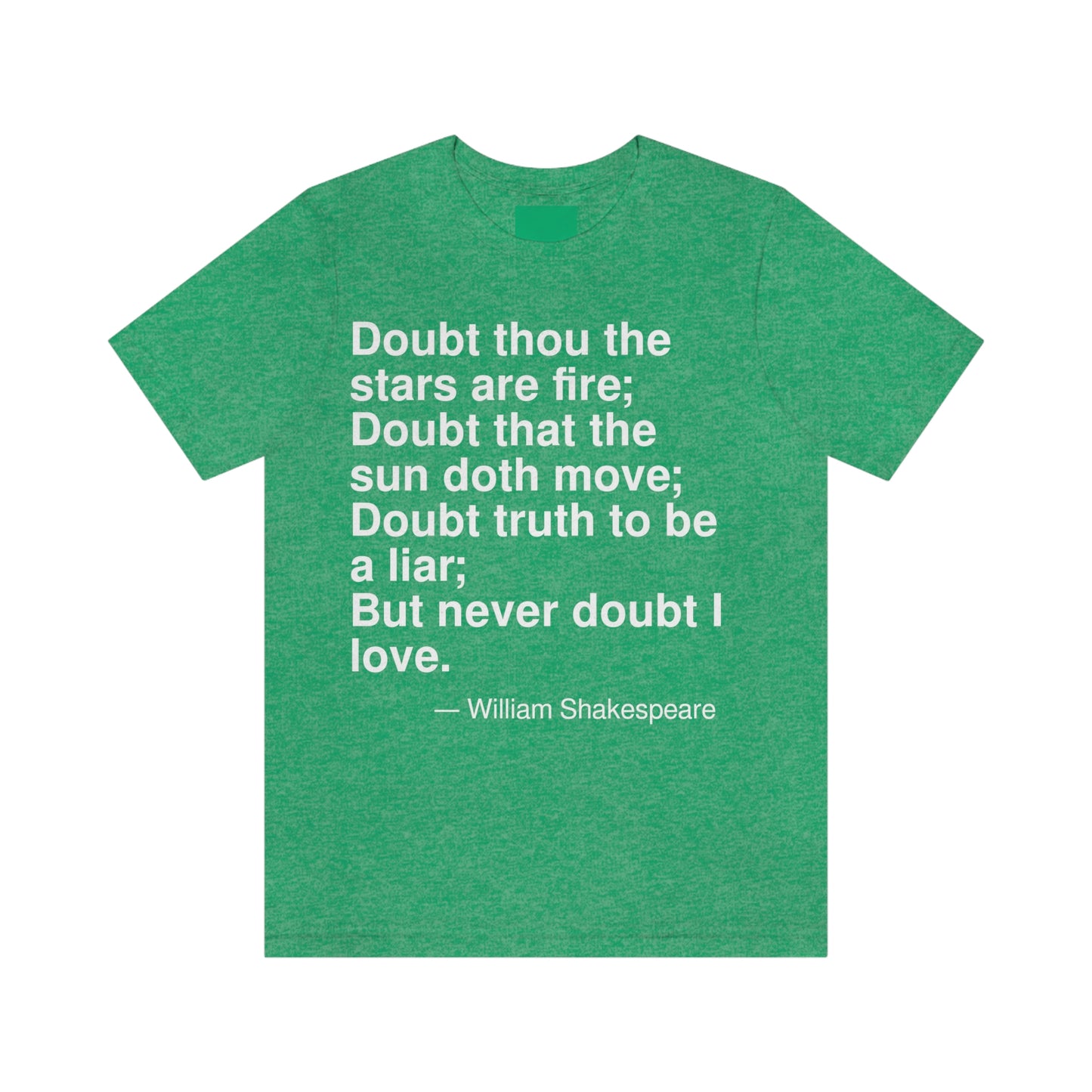 Shakespeare Doubt Aa adult t-shirt