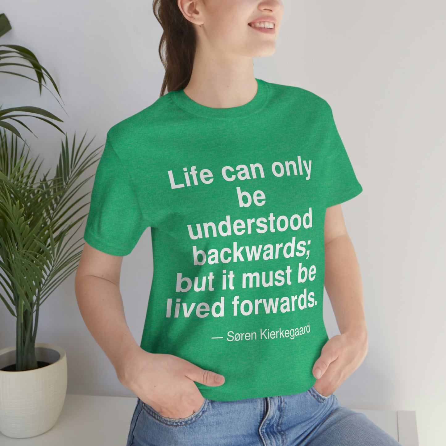 Kierkegaard Life Aa adult t-shirt