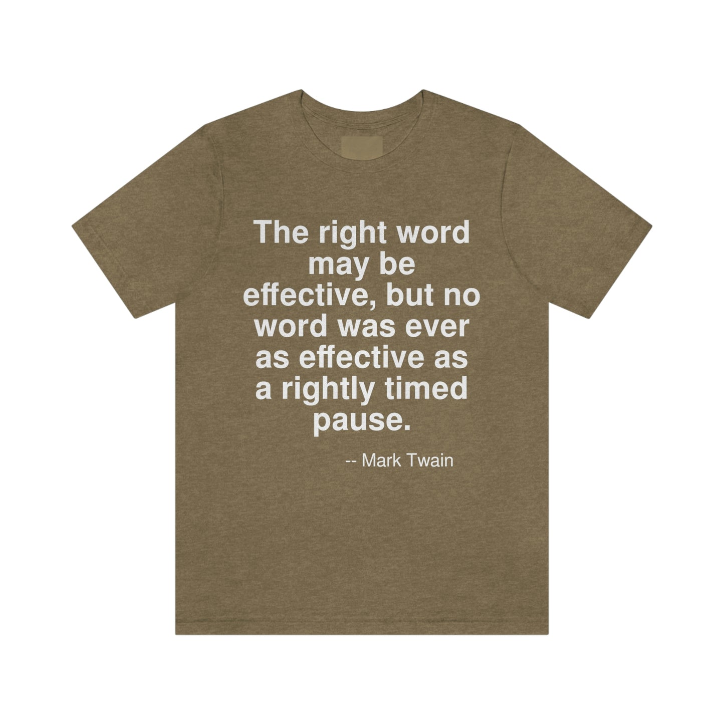 Twain Pause Aa adult t-shirt