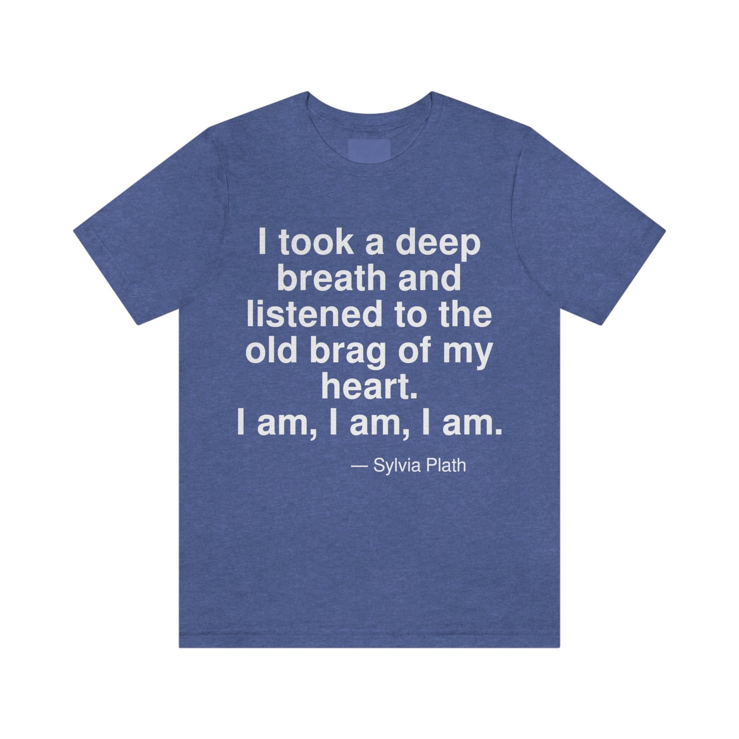 Plath Breath Aa adult t-shirt