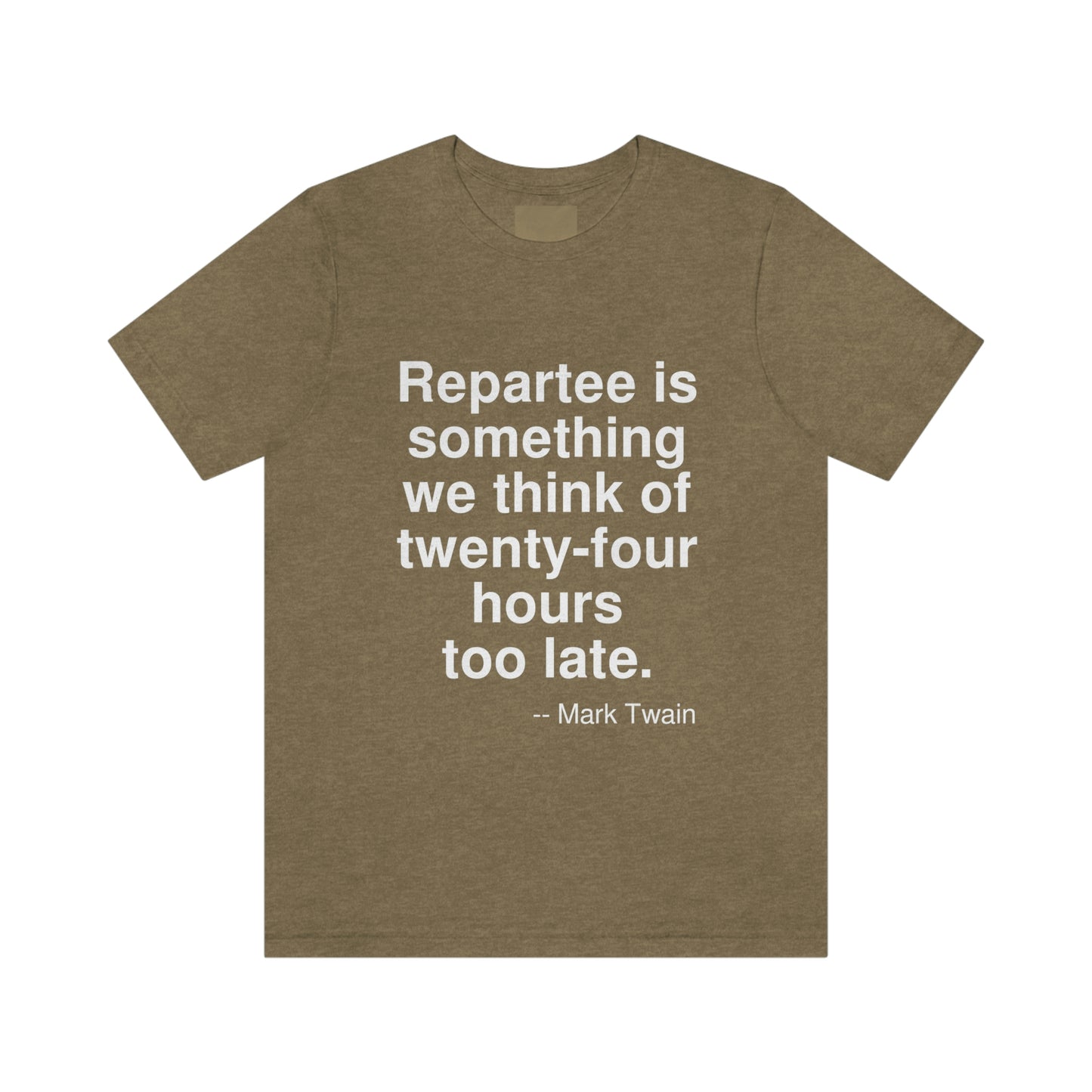 Twain Repartee Aa adult t-shirt