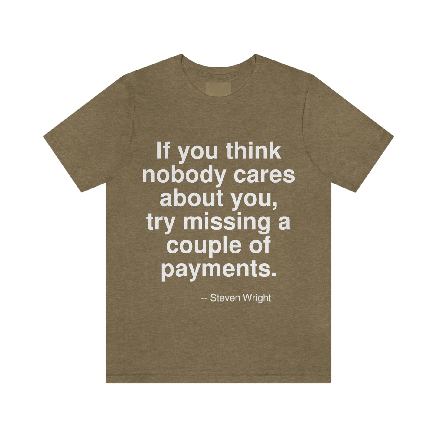 Wright Payments Aa adult t-shirt