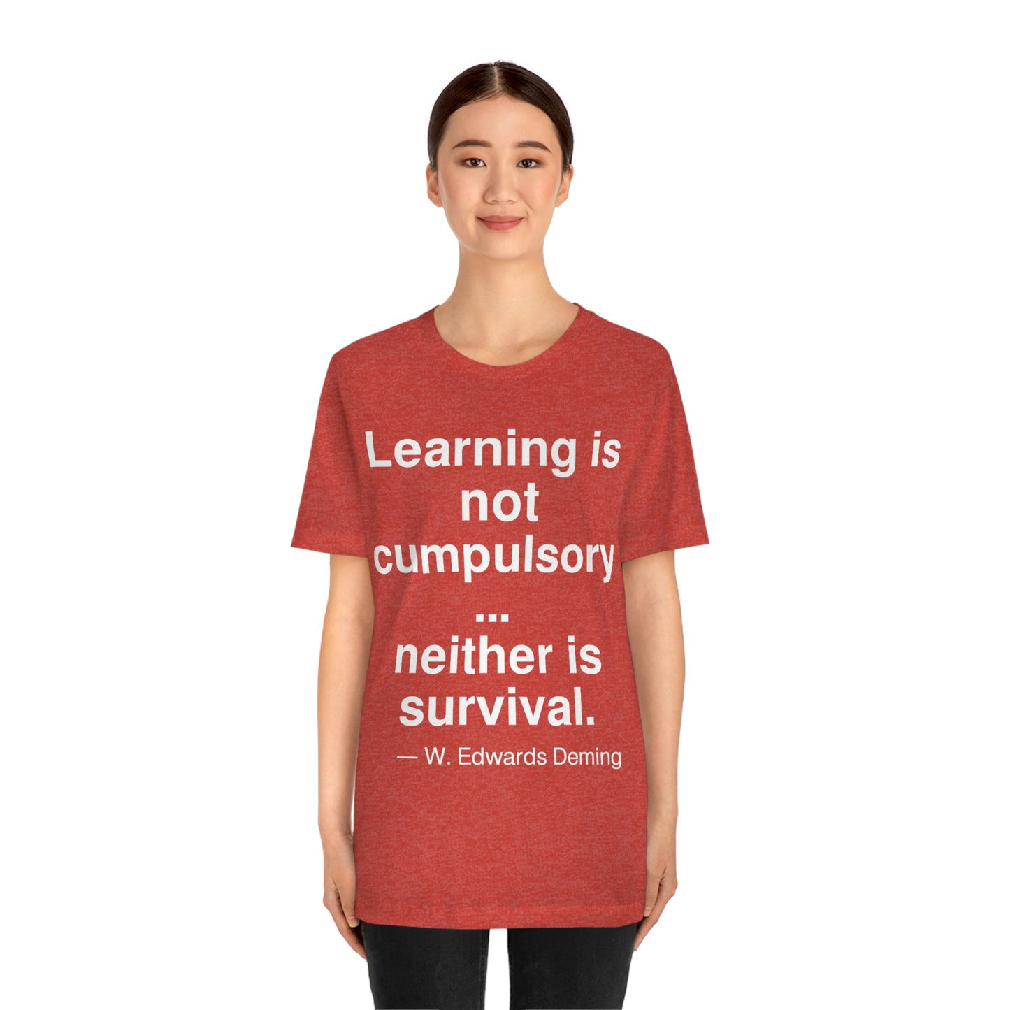 Deming Learning Aa adult t-shirt