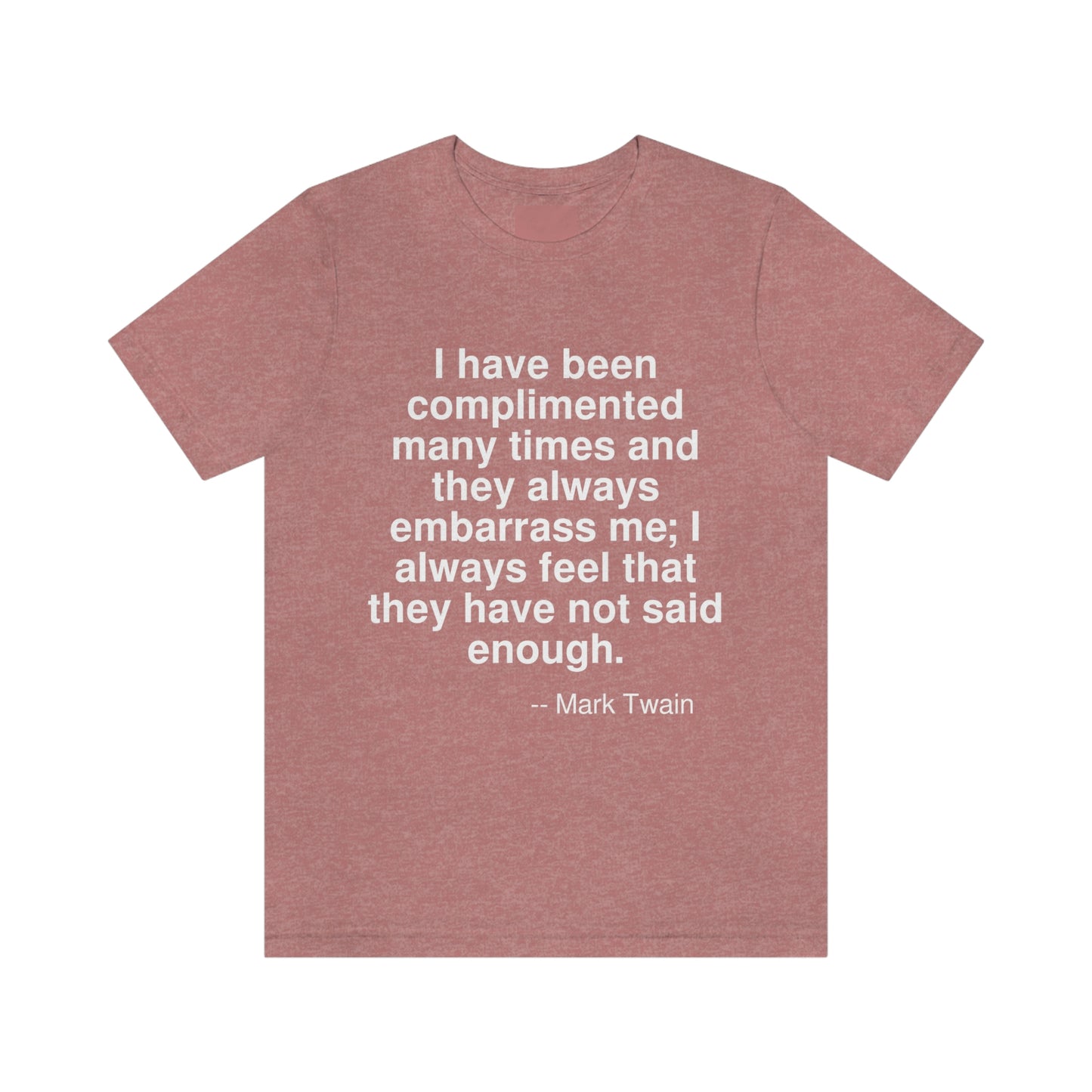 Twain Complimented Aa adult t-shirt