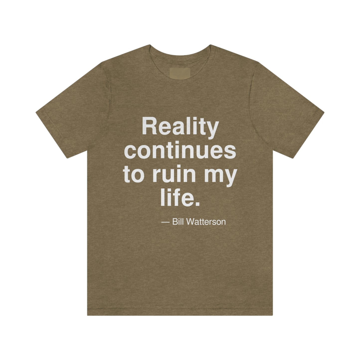 Watterson Reality Aa adult t-shirt