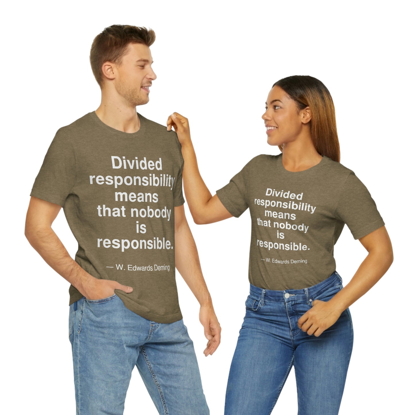 Deming Responsibility Aa adult t-shirt