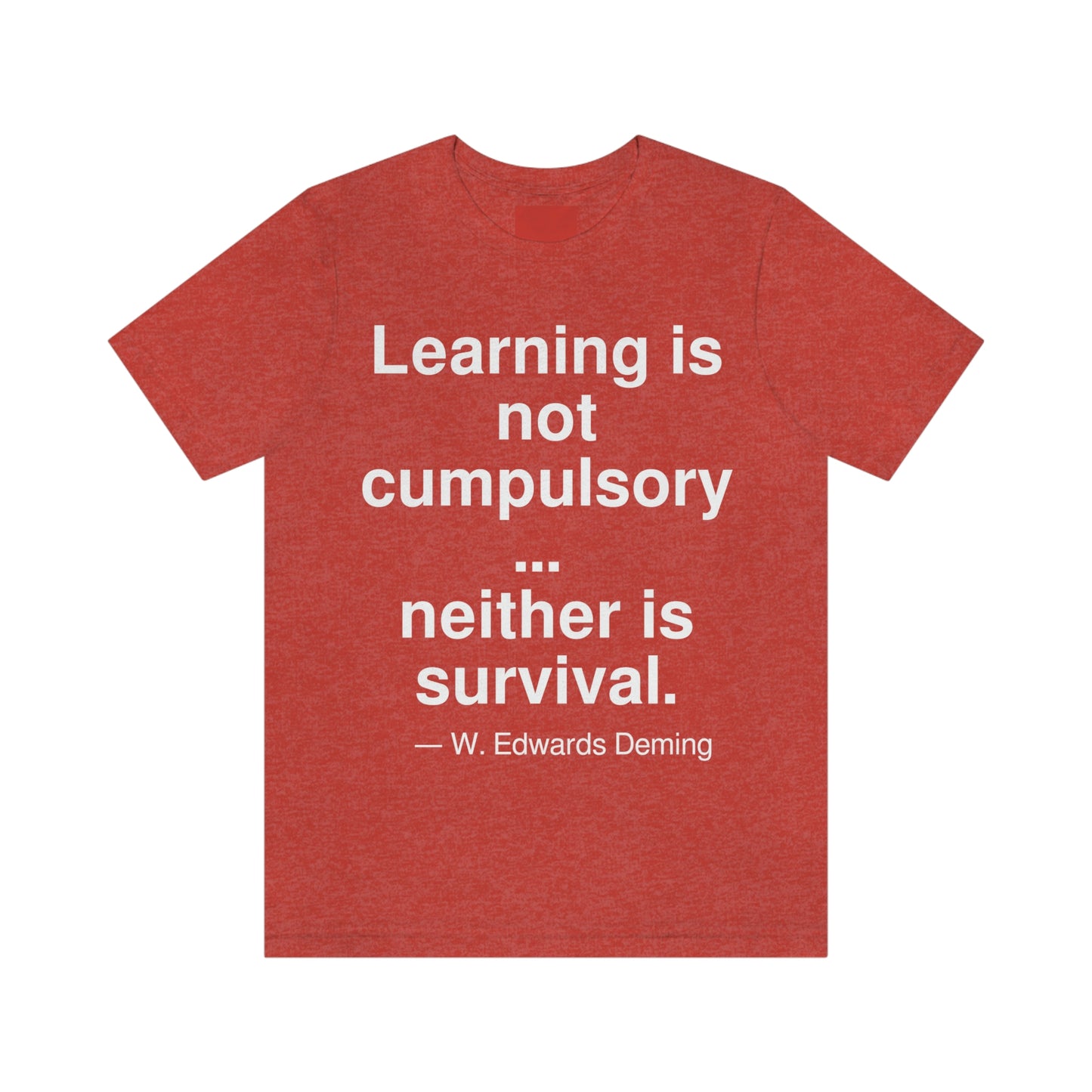 Deming Learning Aa adult t-shirt