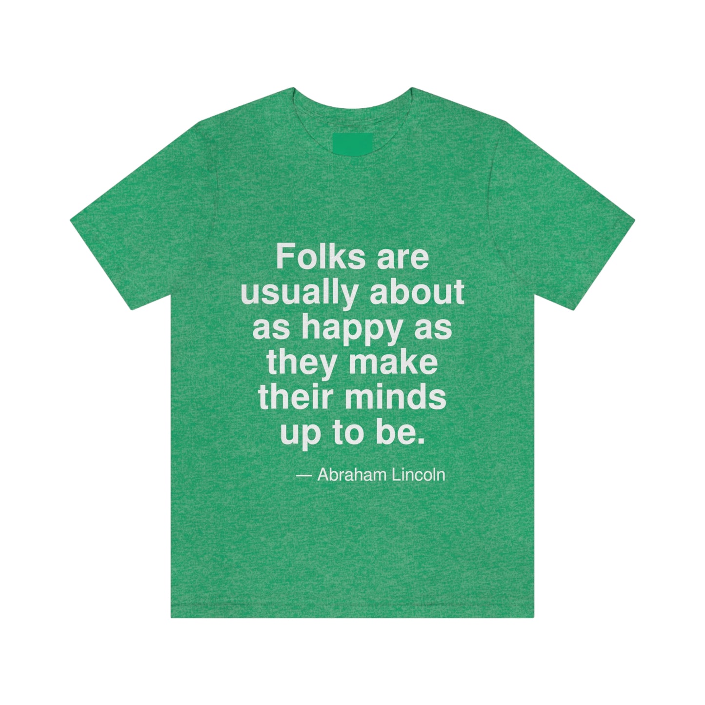 Lincoln Happy Aa adult t-shirt