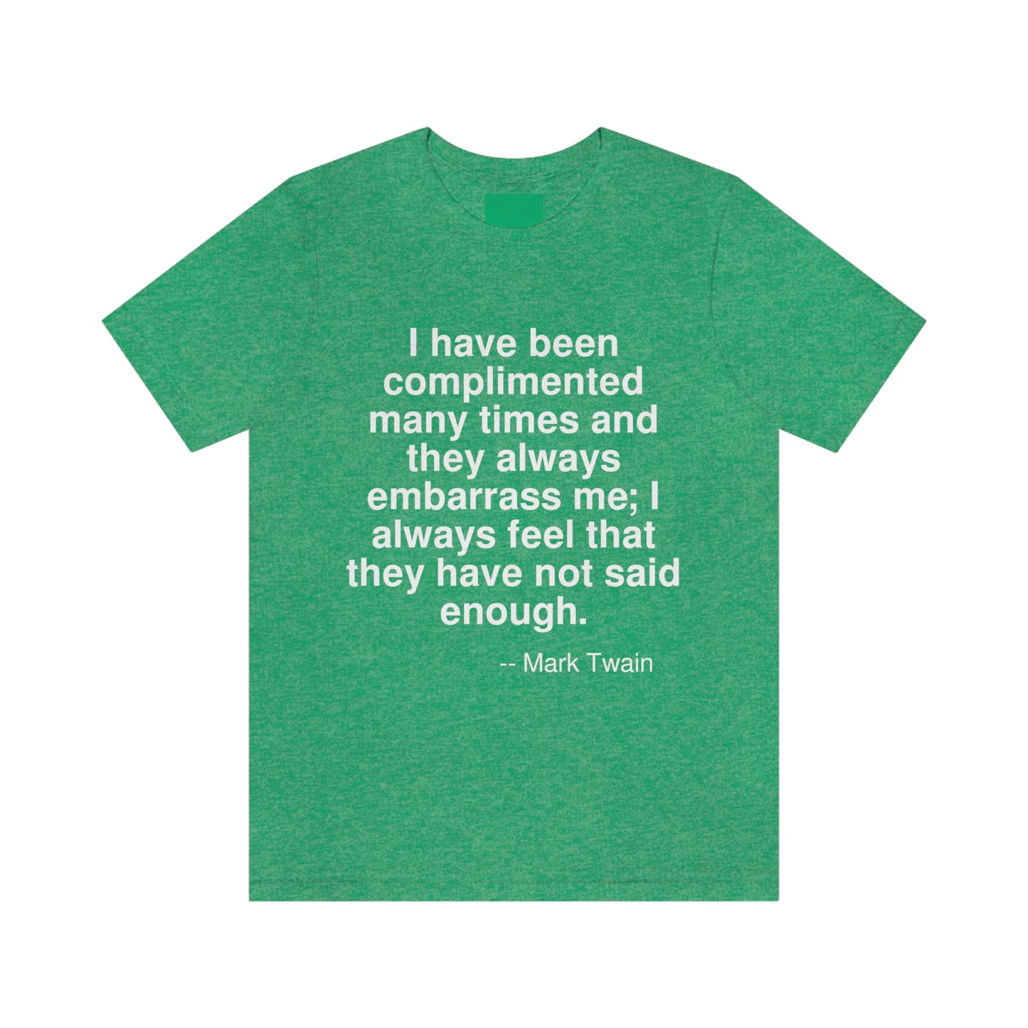 Twain Complimented Aa adult t-shirt