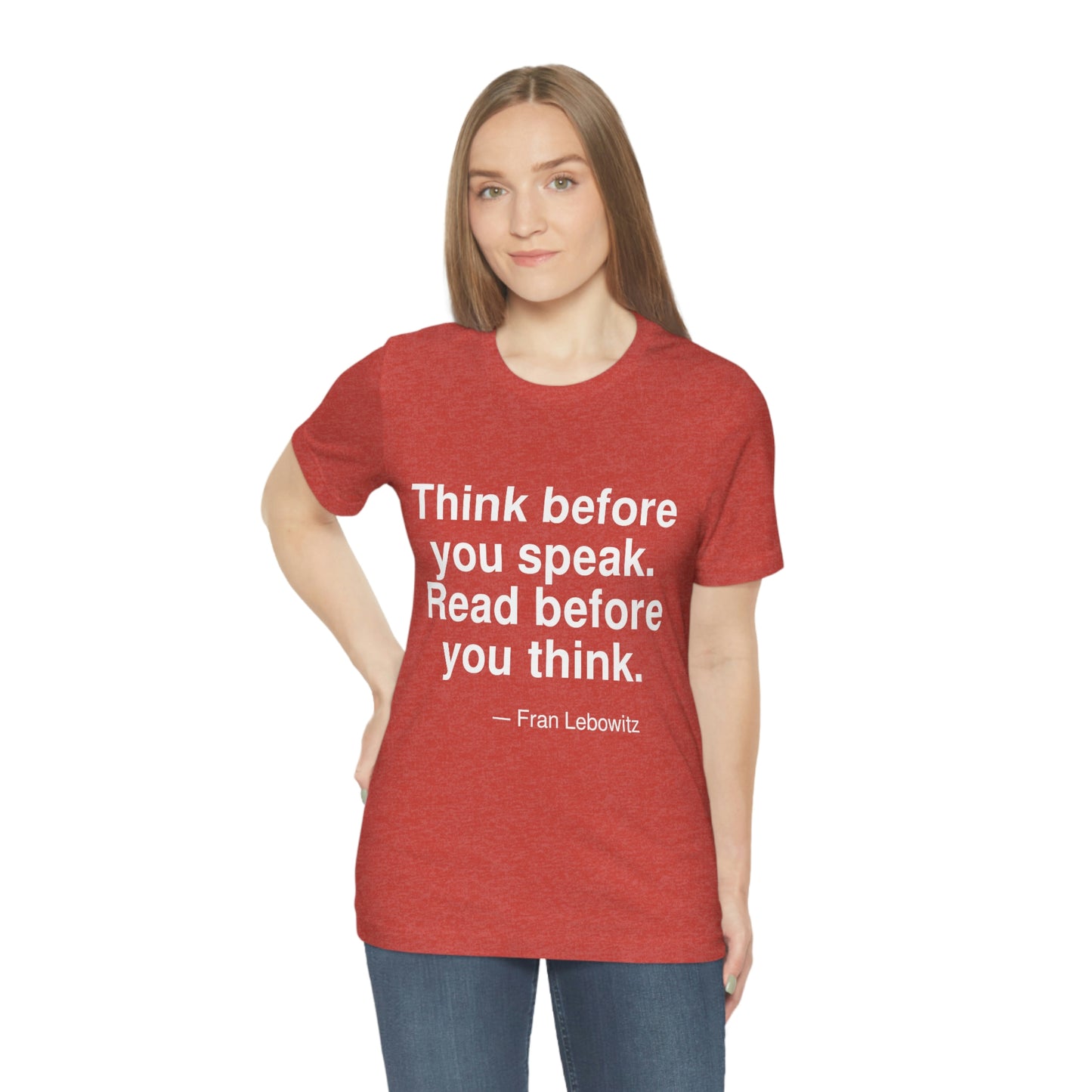 Lebowitz Think Aa adult t-shirt