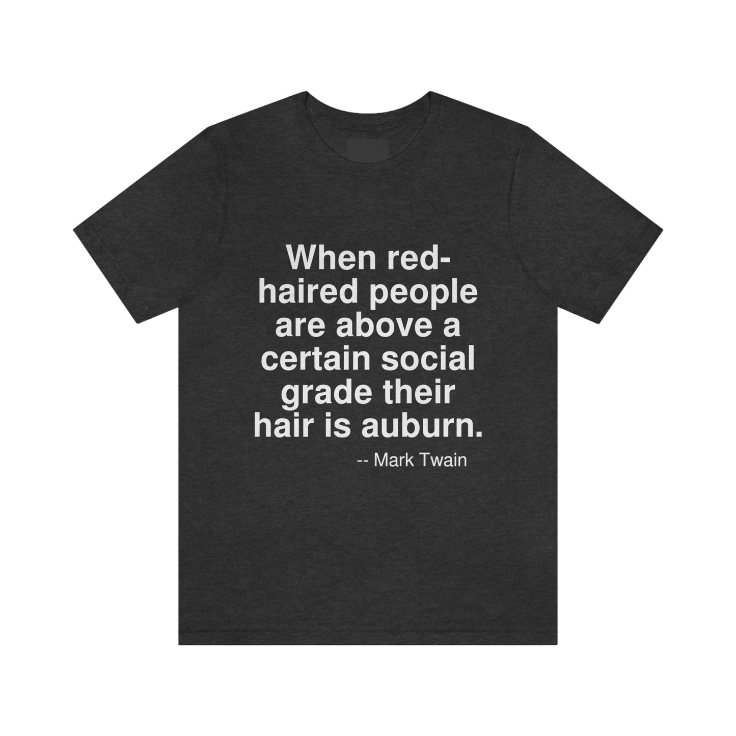 Twain Red Aa adult t-shirt