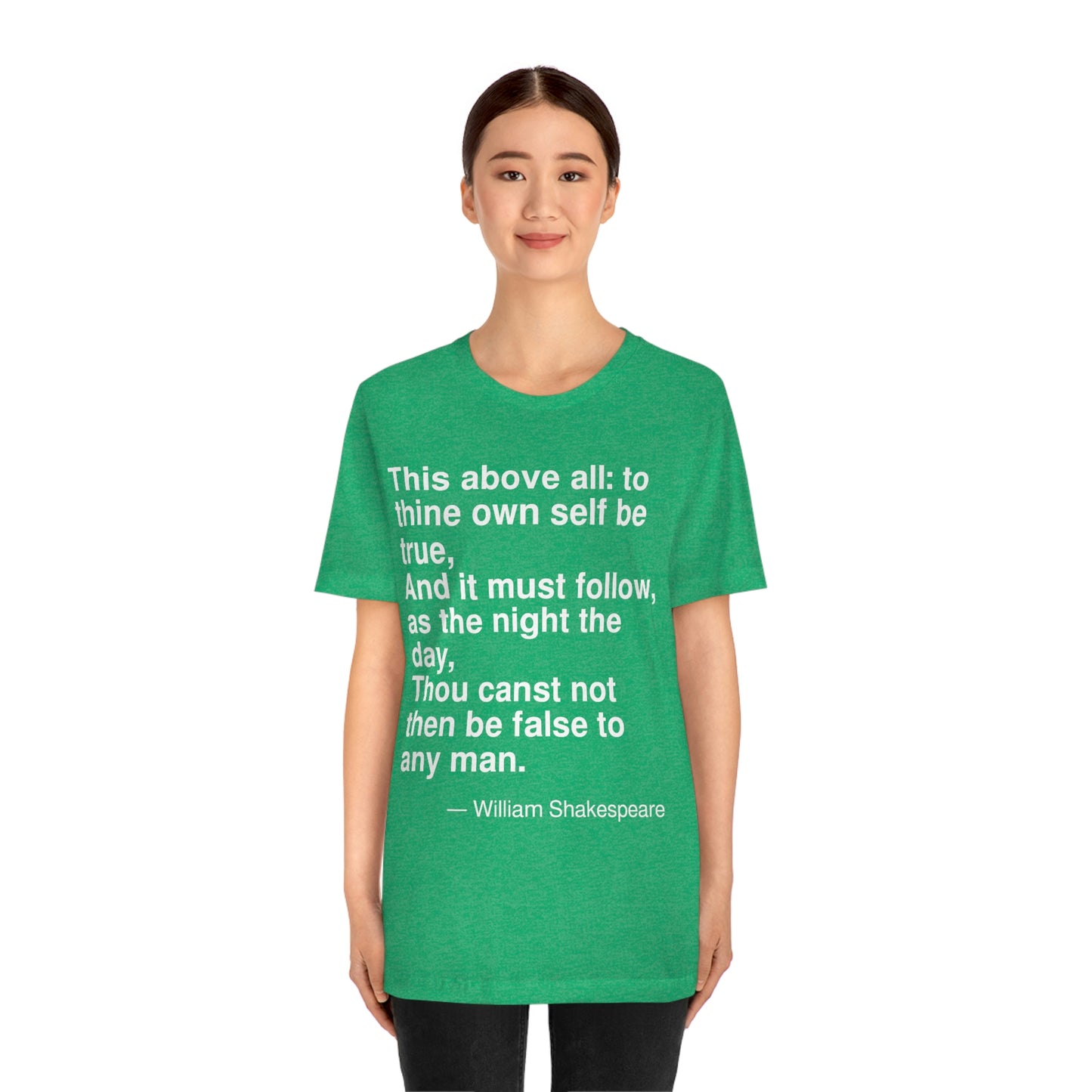 Shakespeare True Aa adult t-shirt