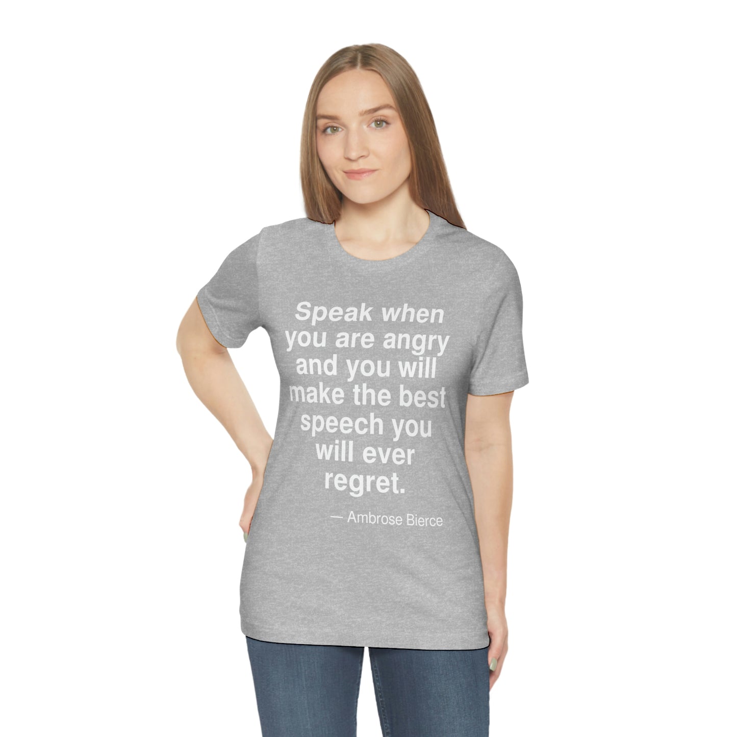 Bierce Speech Aa adult t-shirt