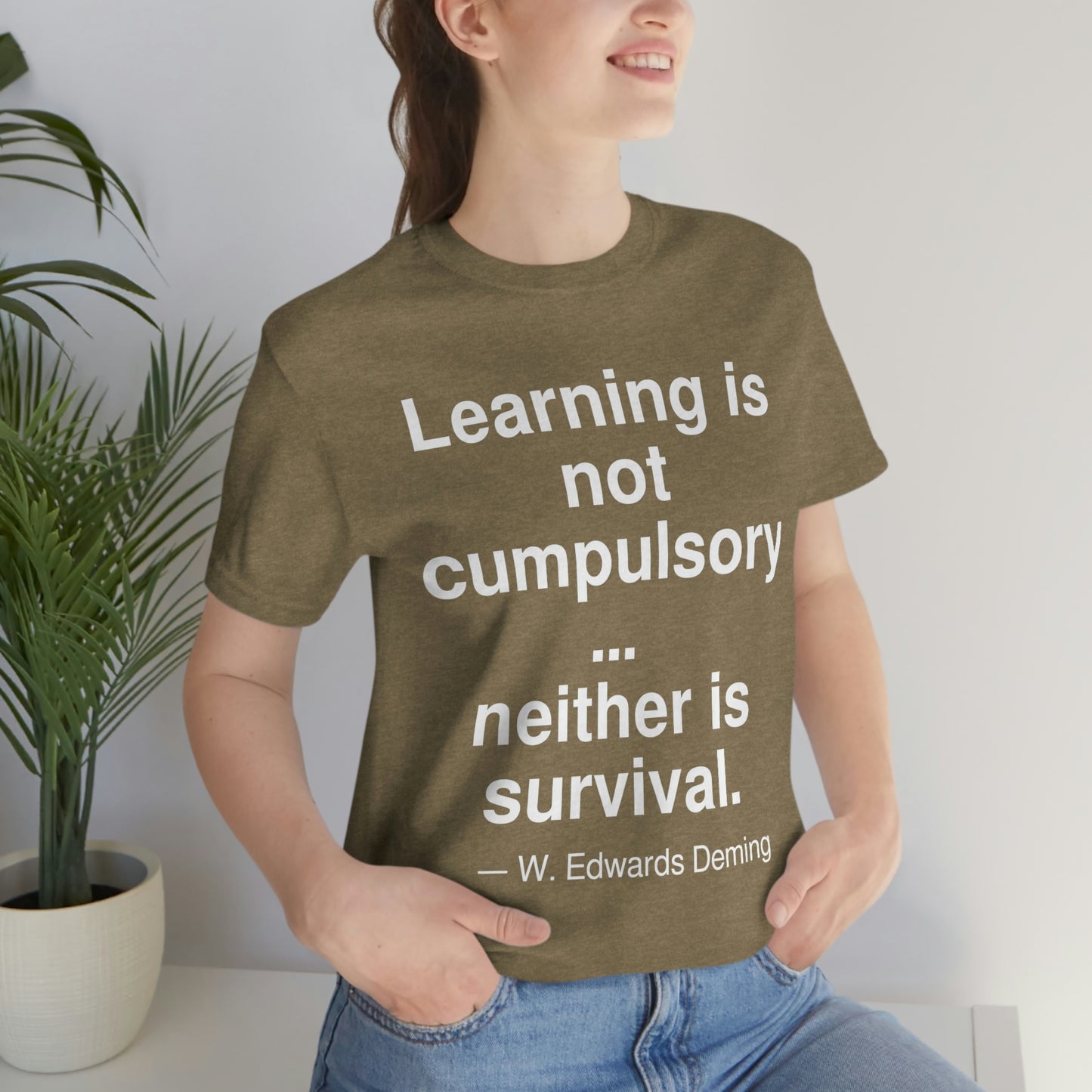 Deming Learning Aa adult t-shirt