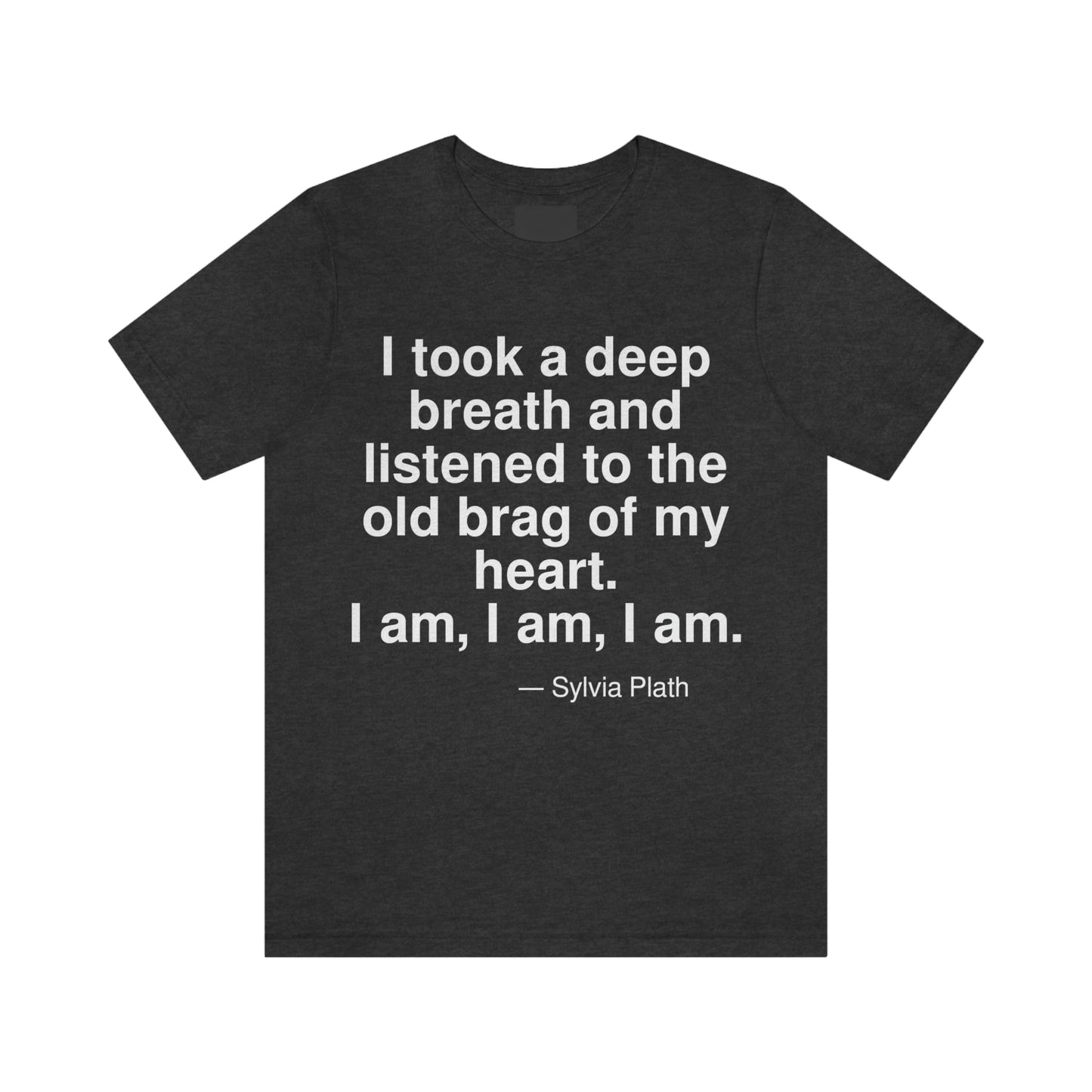 Plath Breath Aa adult t-shirt