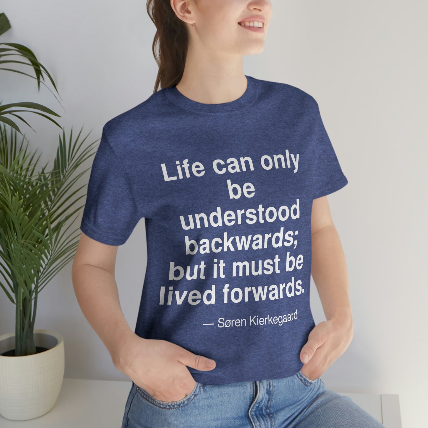 Kierkegaard Life Aa adult t-shirt