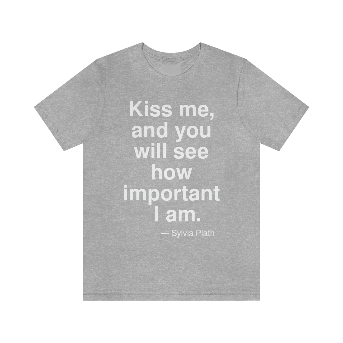 Plath Kiss Aa adult t-shirt