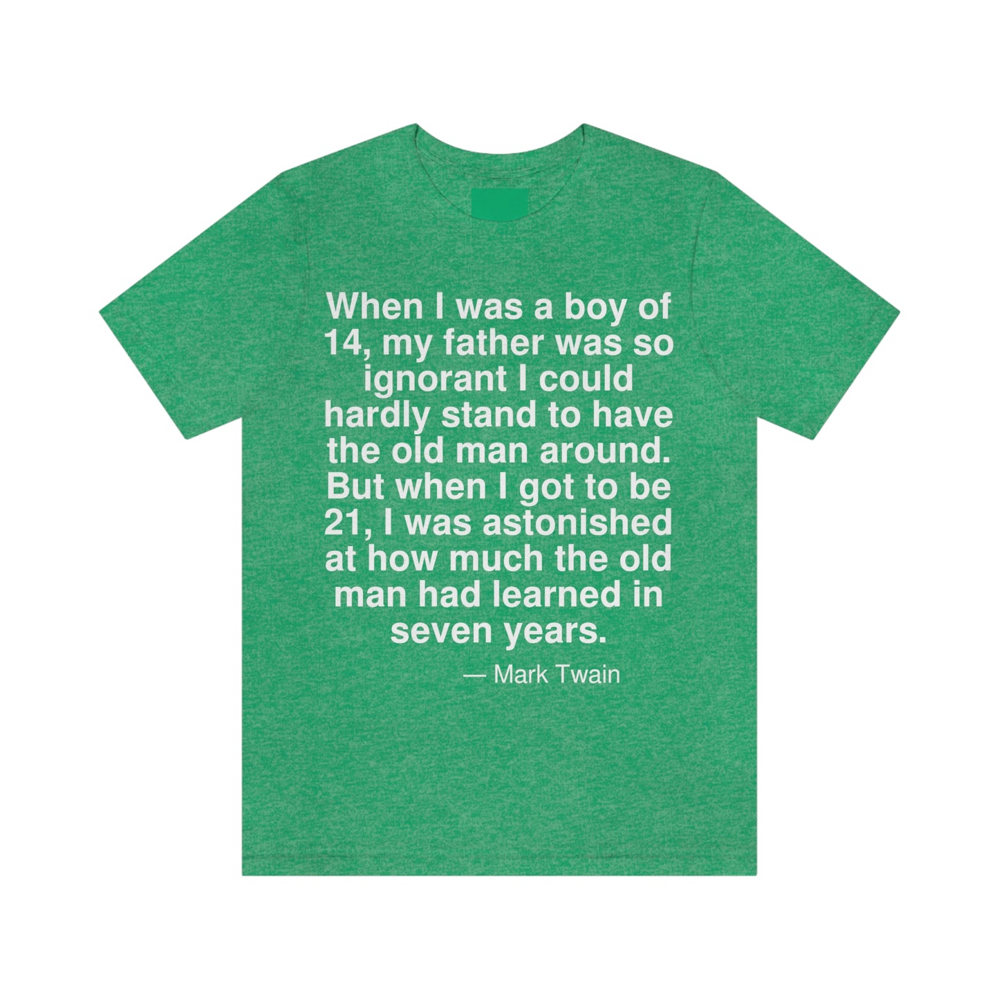 Twain Father Aa adult t-shirt