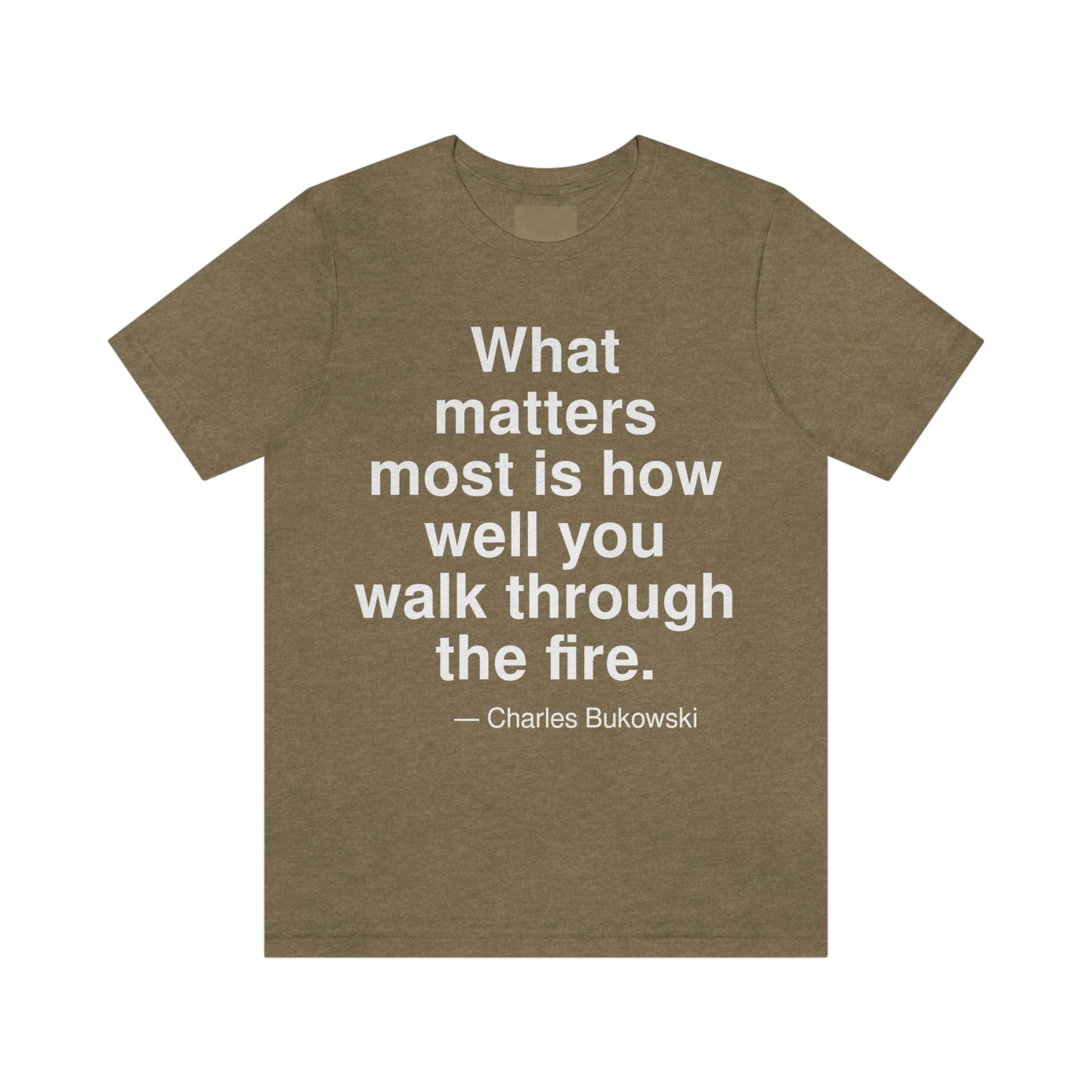 Bukowski Fire Aa adult t-shirt