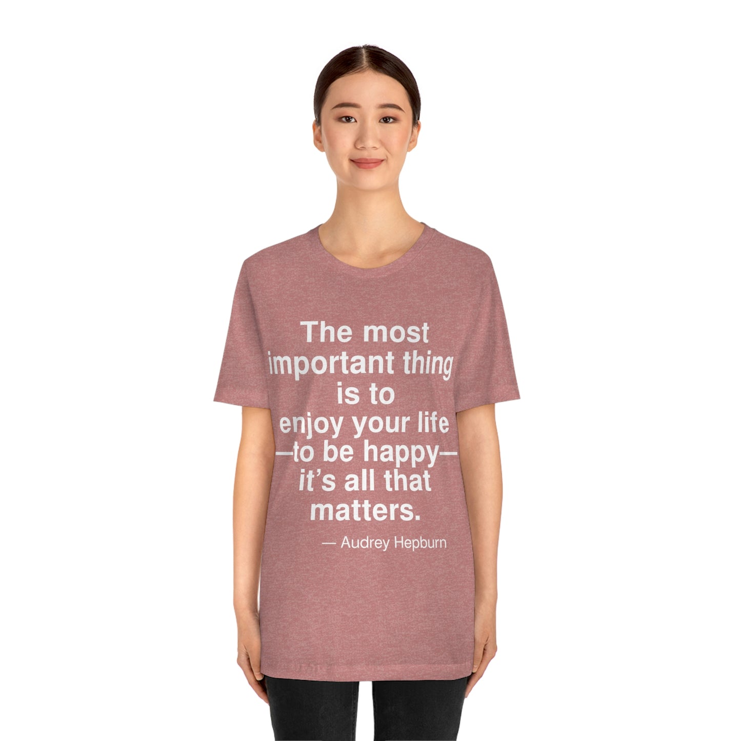 Hepburn Important Aa adult t-shirt