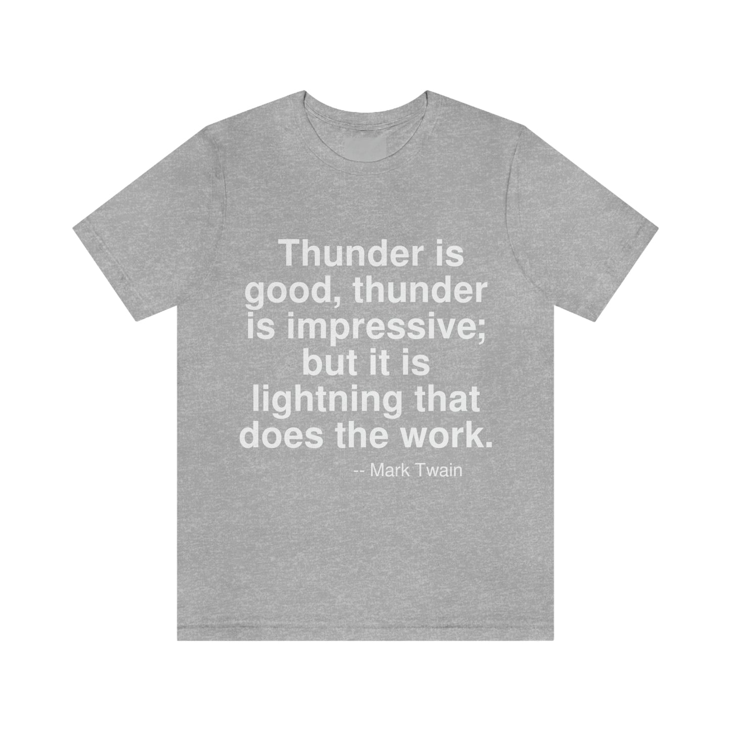 Twain Thunder Aa adult t-shirt