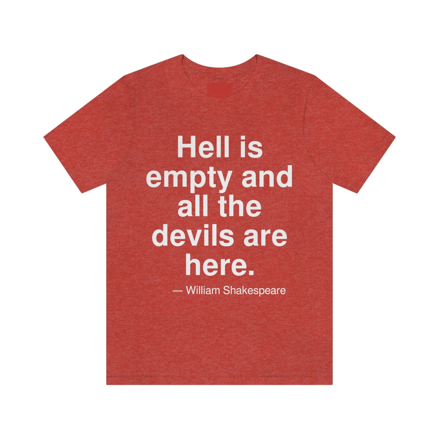 Shakespeare Hell Aa adult t-shirt