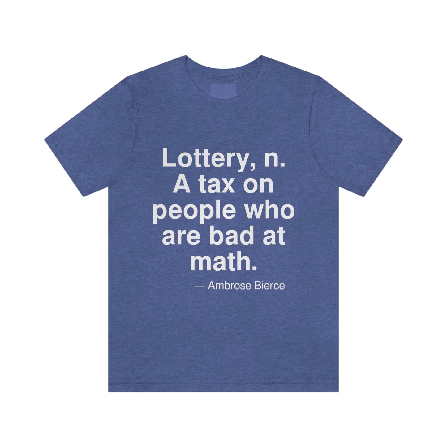 Bierce Lottery Aa adult t-shirt