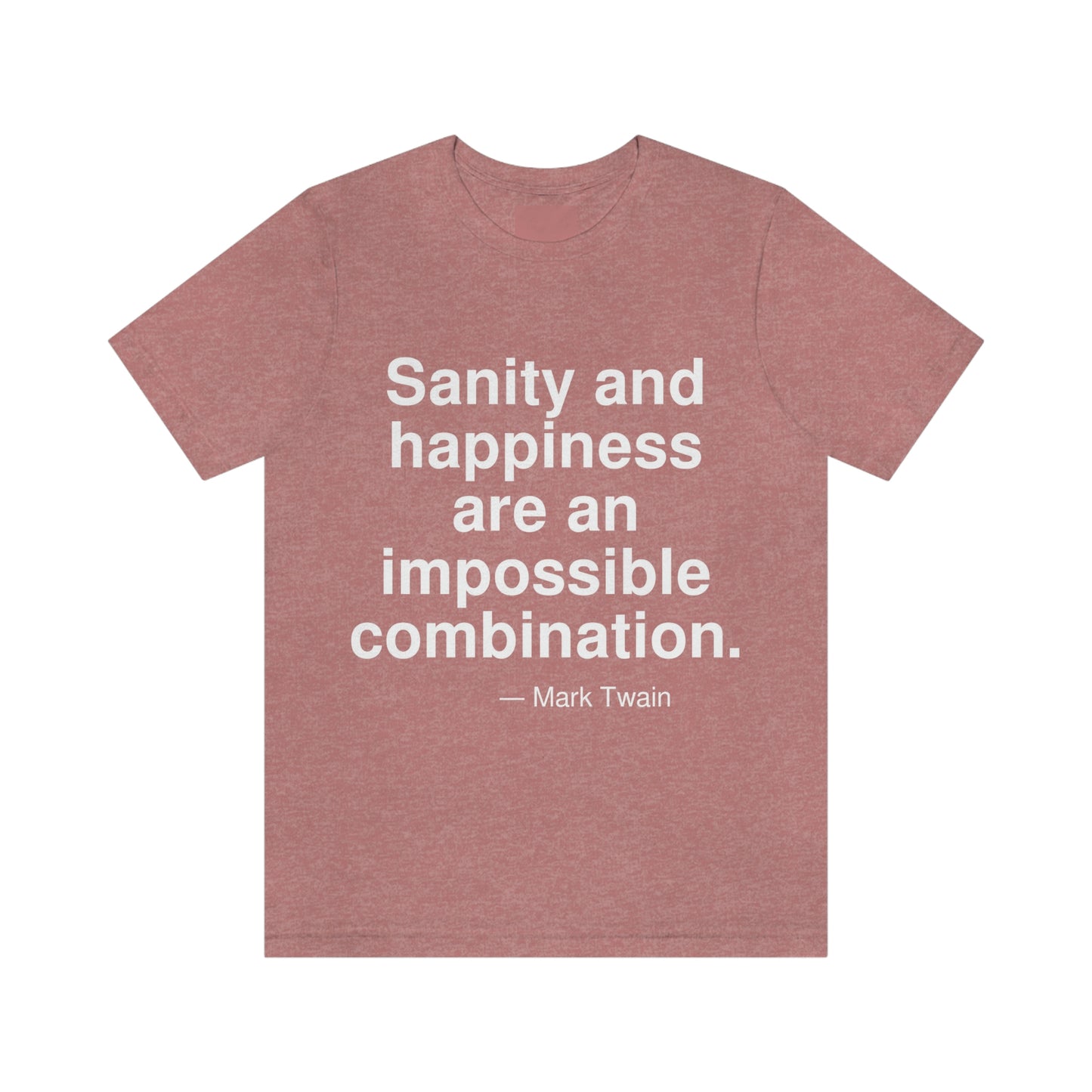 Twain Sanity Aa adult t-shirt