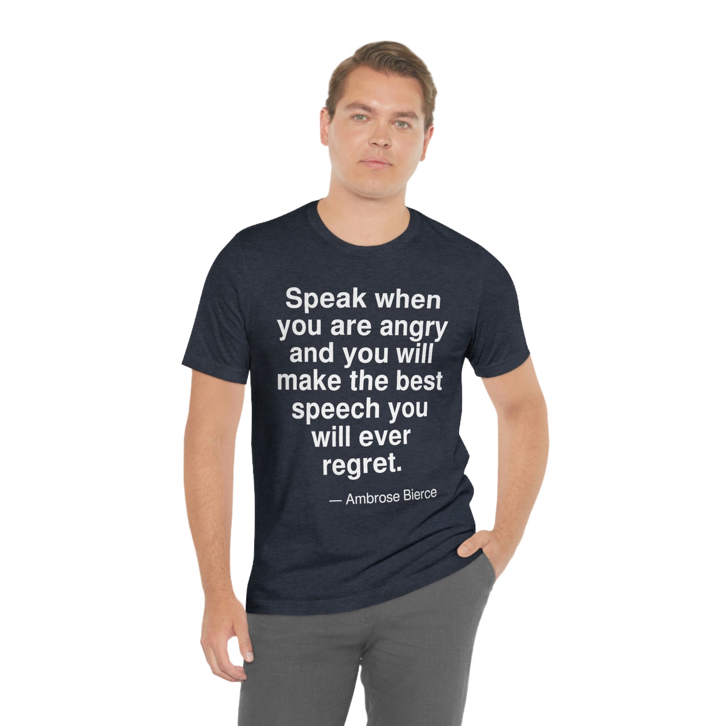 Bierce Speech Aa adult t-shirt