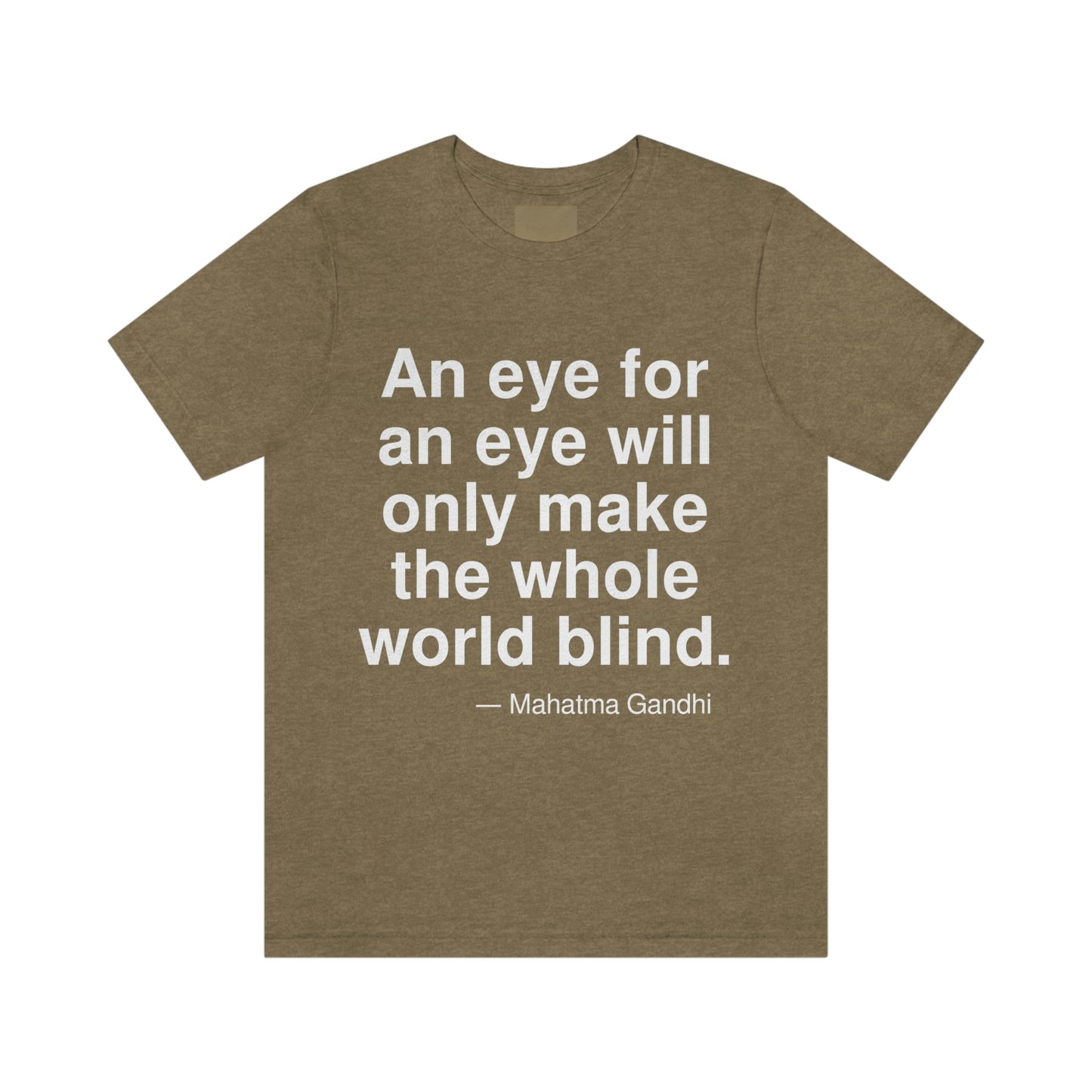 Gandhi Blind Aa adult t-shirt