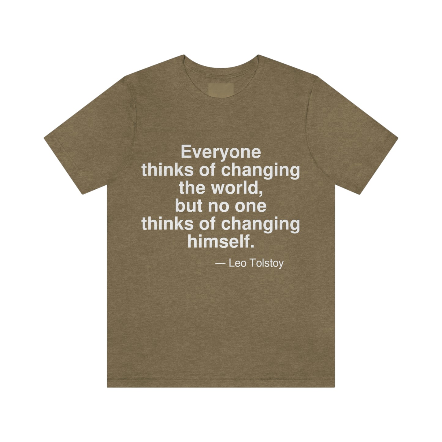 Tolstoy Changing Aa adult t-shirt