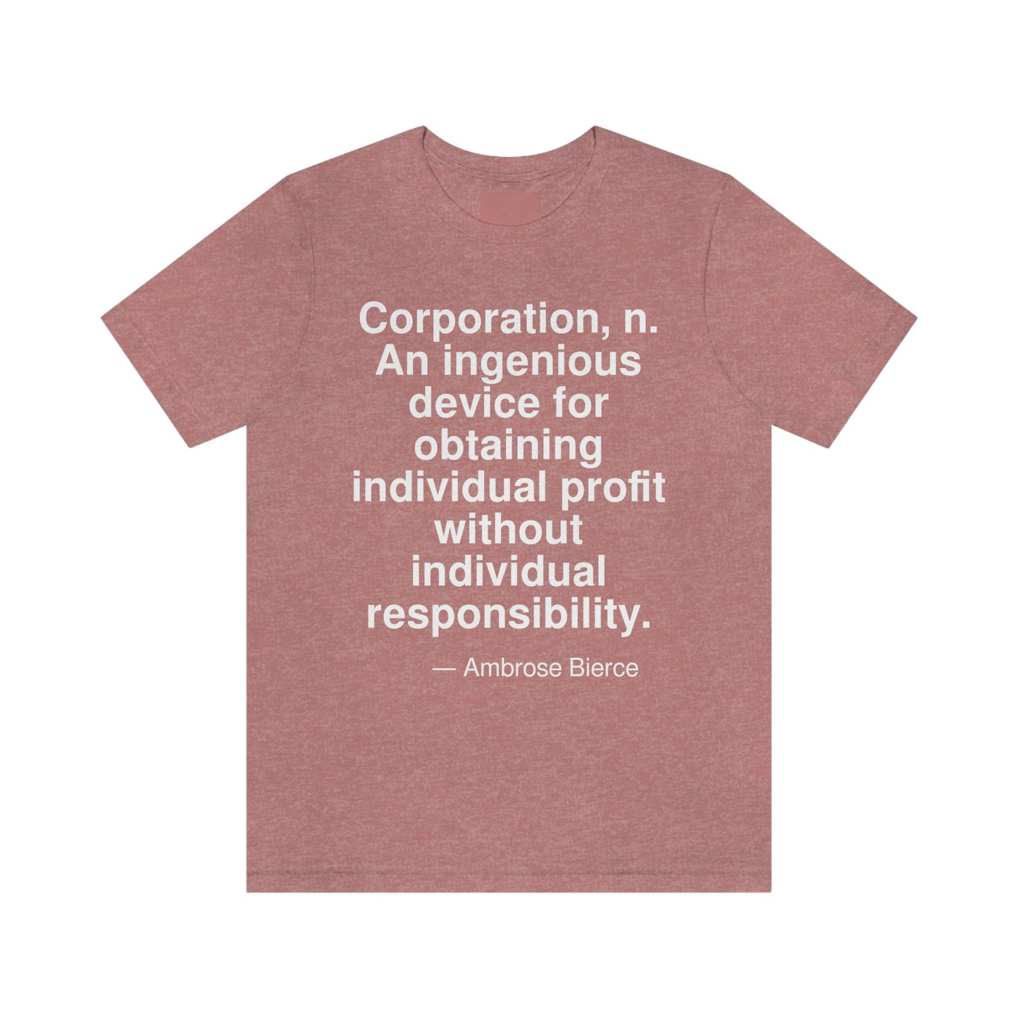 Bierce Corporation Aa adult t-shirt