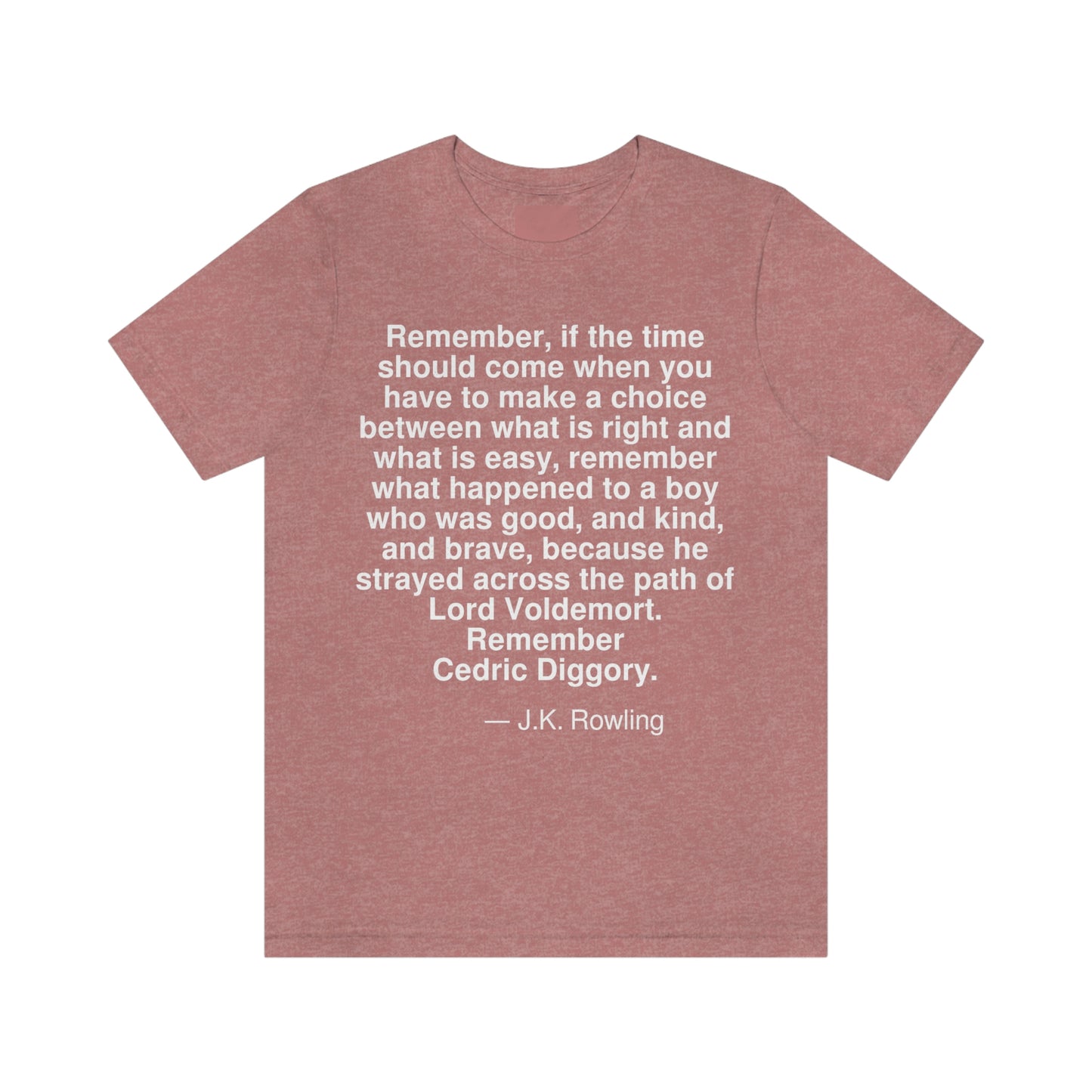 Rowling Cedric Aa adult t-shirt