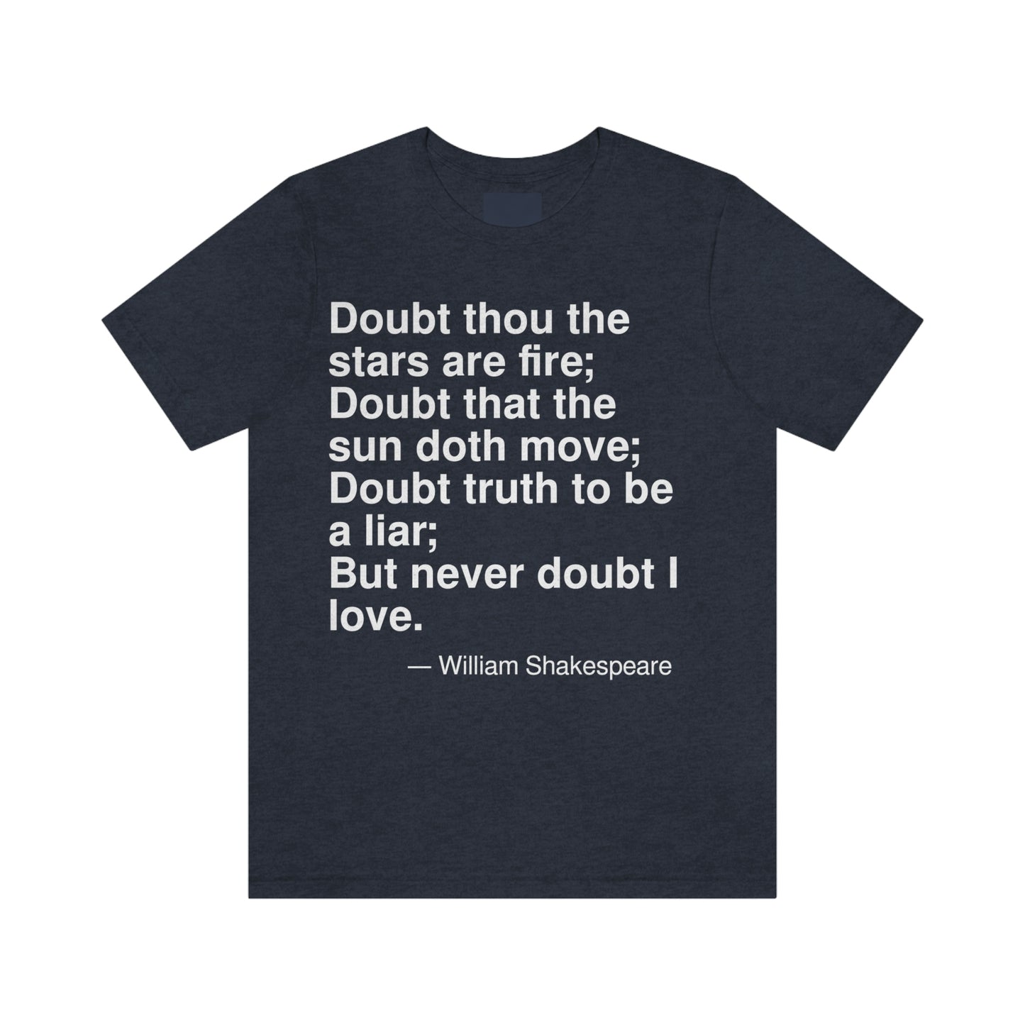 Shakespeare Doubt Aa adult t-shirt