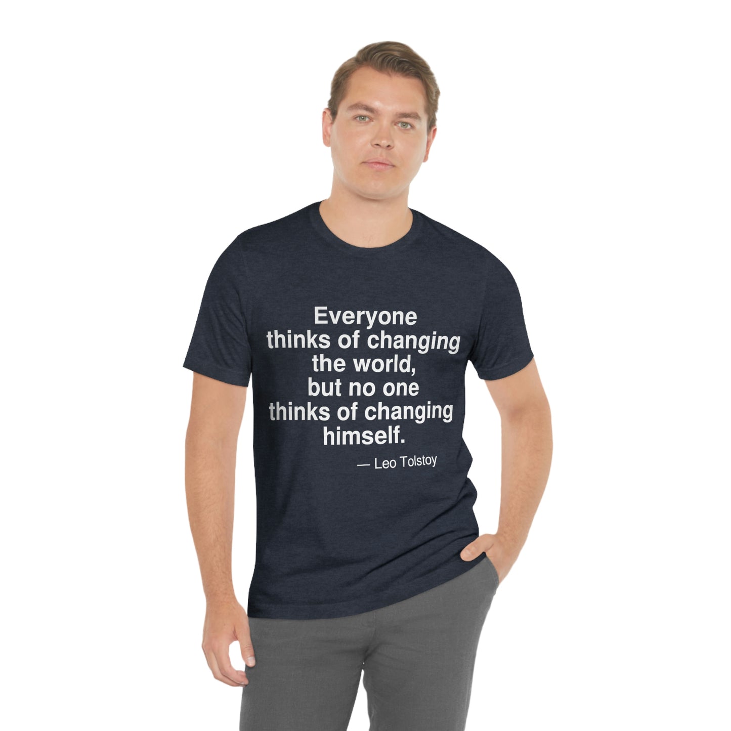 Tolstoy Changing Aa adult t-shirt