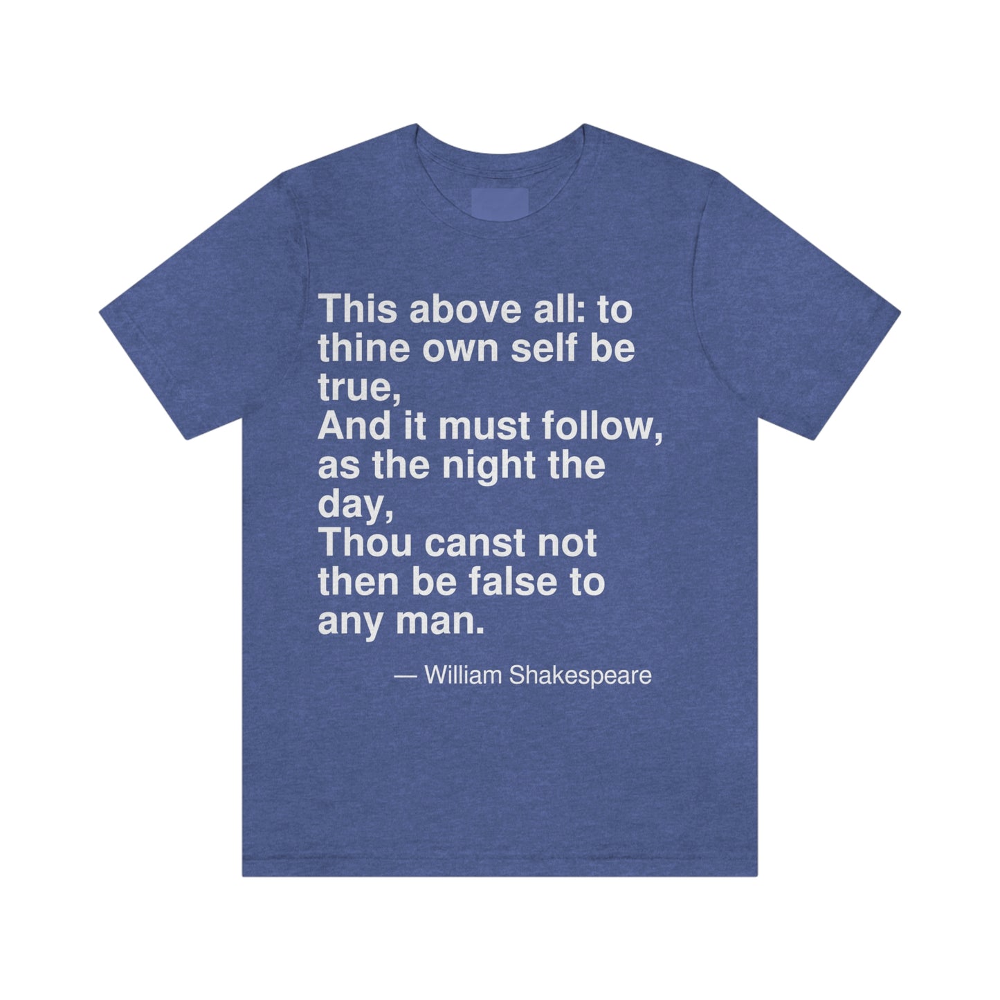 Shakespeare True Aa adult t-shirt