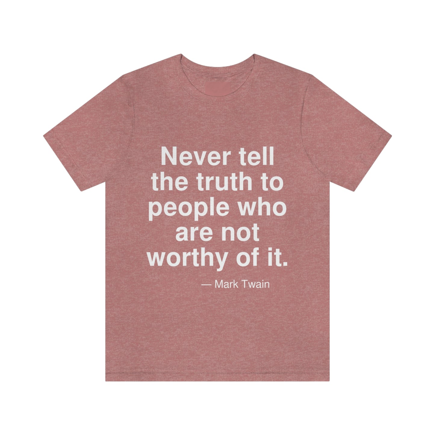 Twain Worthy Aa adult t-shirt