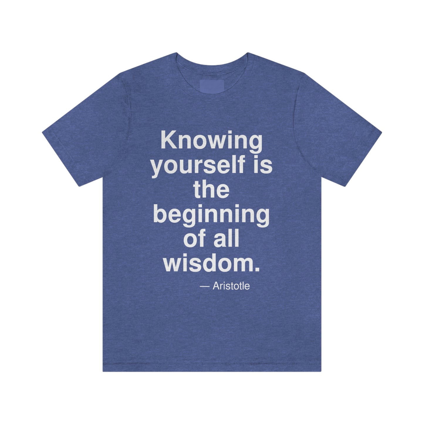 Aristotle Knowing Aa adult t-shirt